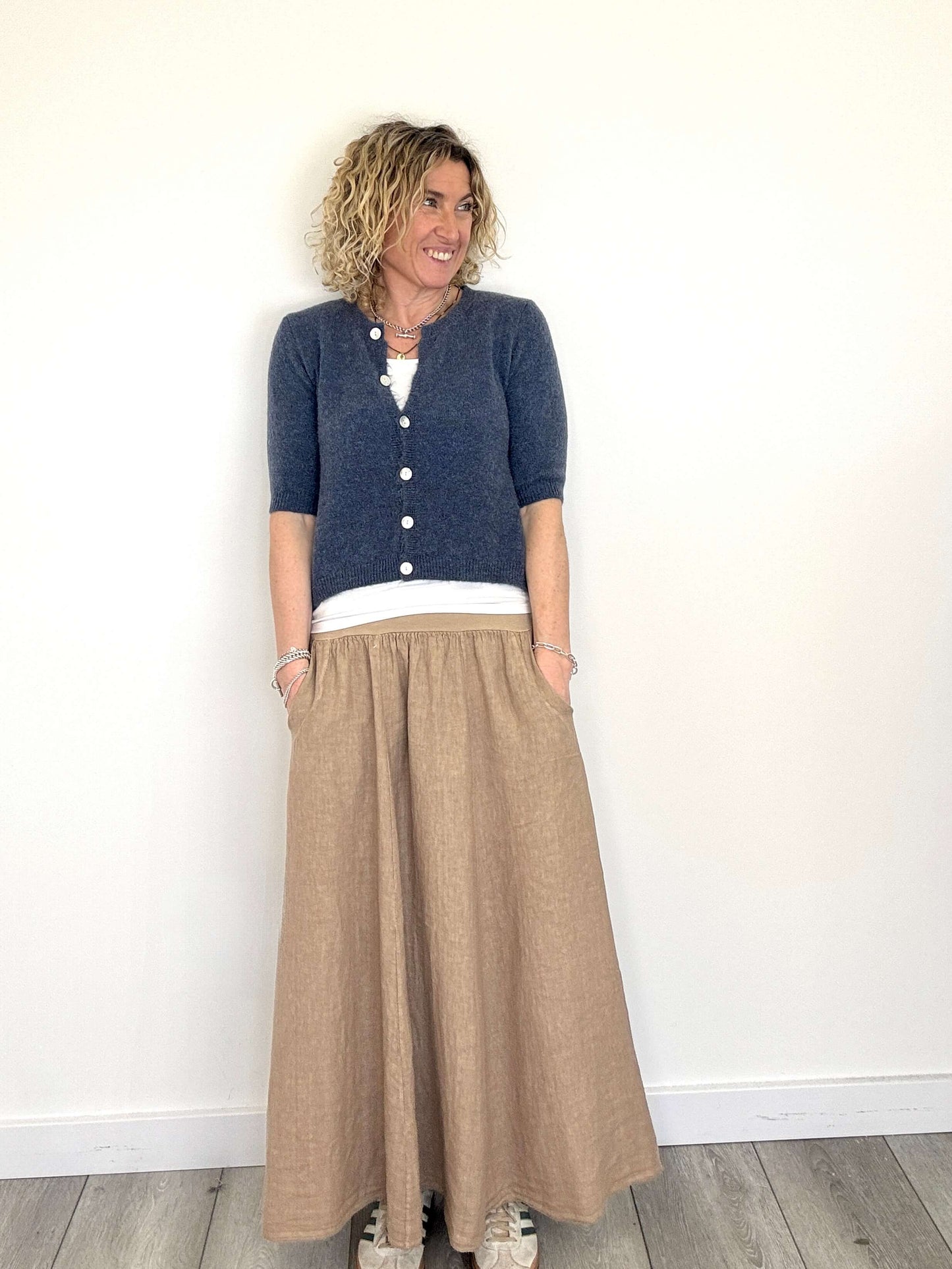 Lilly Maxi Skirt | Latte