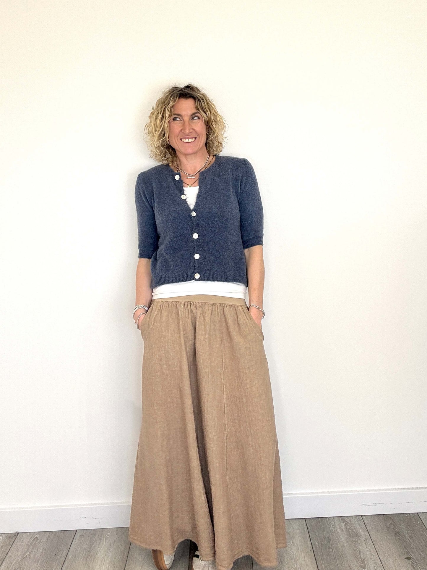 Lilly Maxi Skirt | Latte