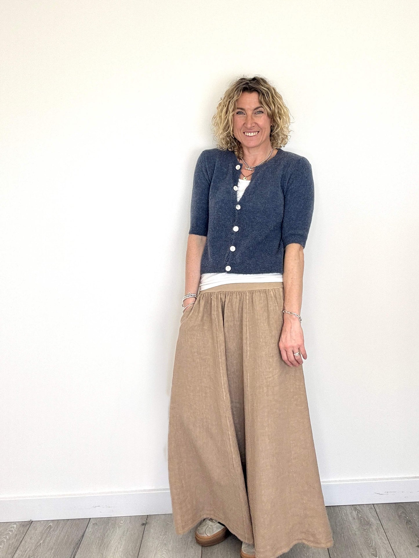 Lilly Maxi Skirt | Latte