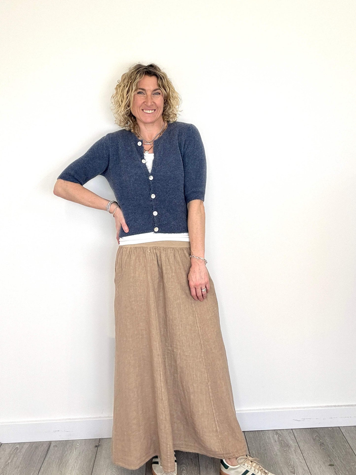 Lilly Maxi Skirt | Latte