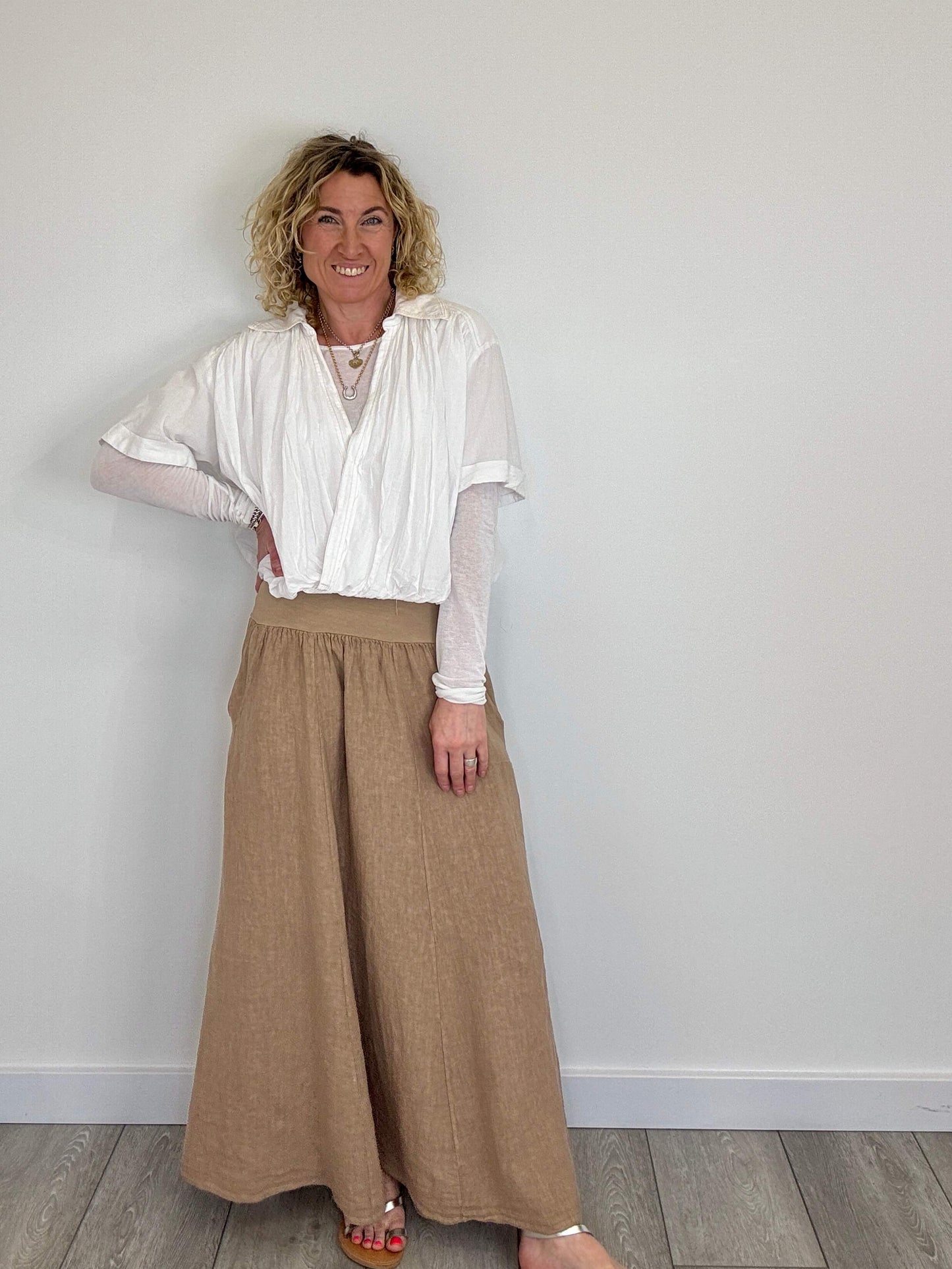 Lilly Maxi Skirt | Latte