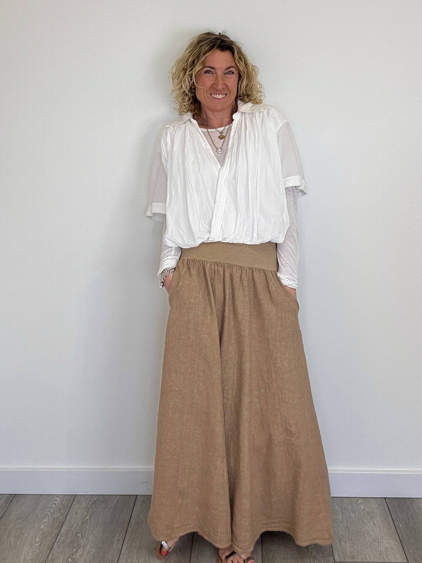 Lilly Maxi Skirt | Latte