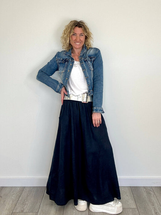 Lilly Maxi Skirt | Navy