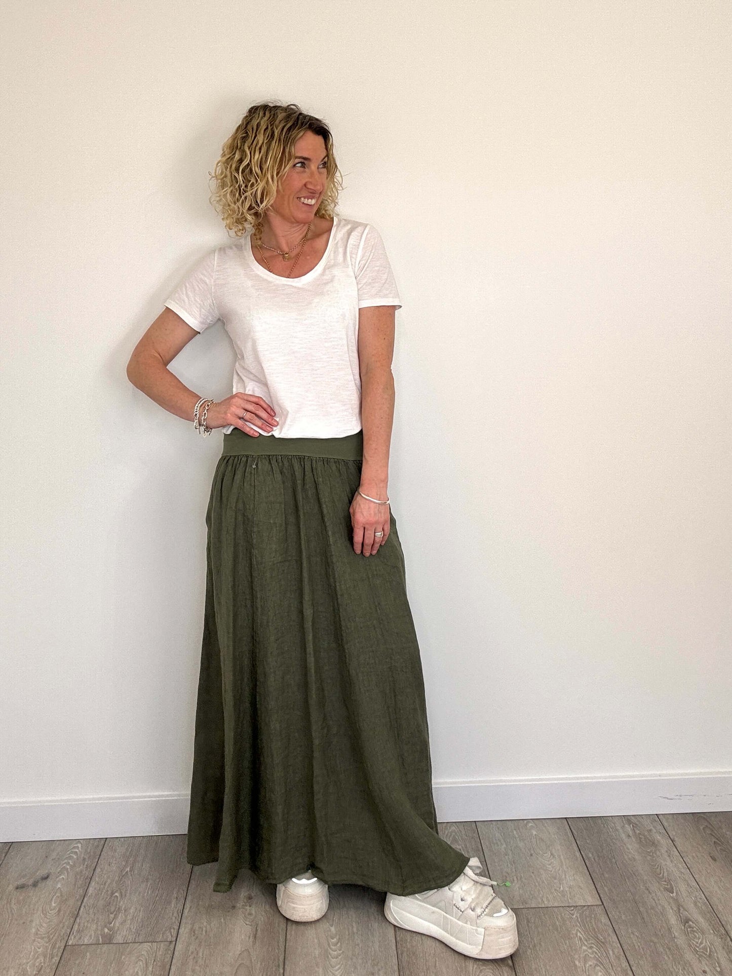 Lilly Maxi Skirt | Khaki