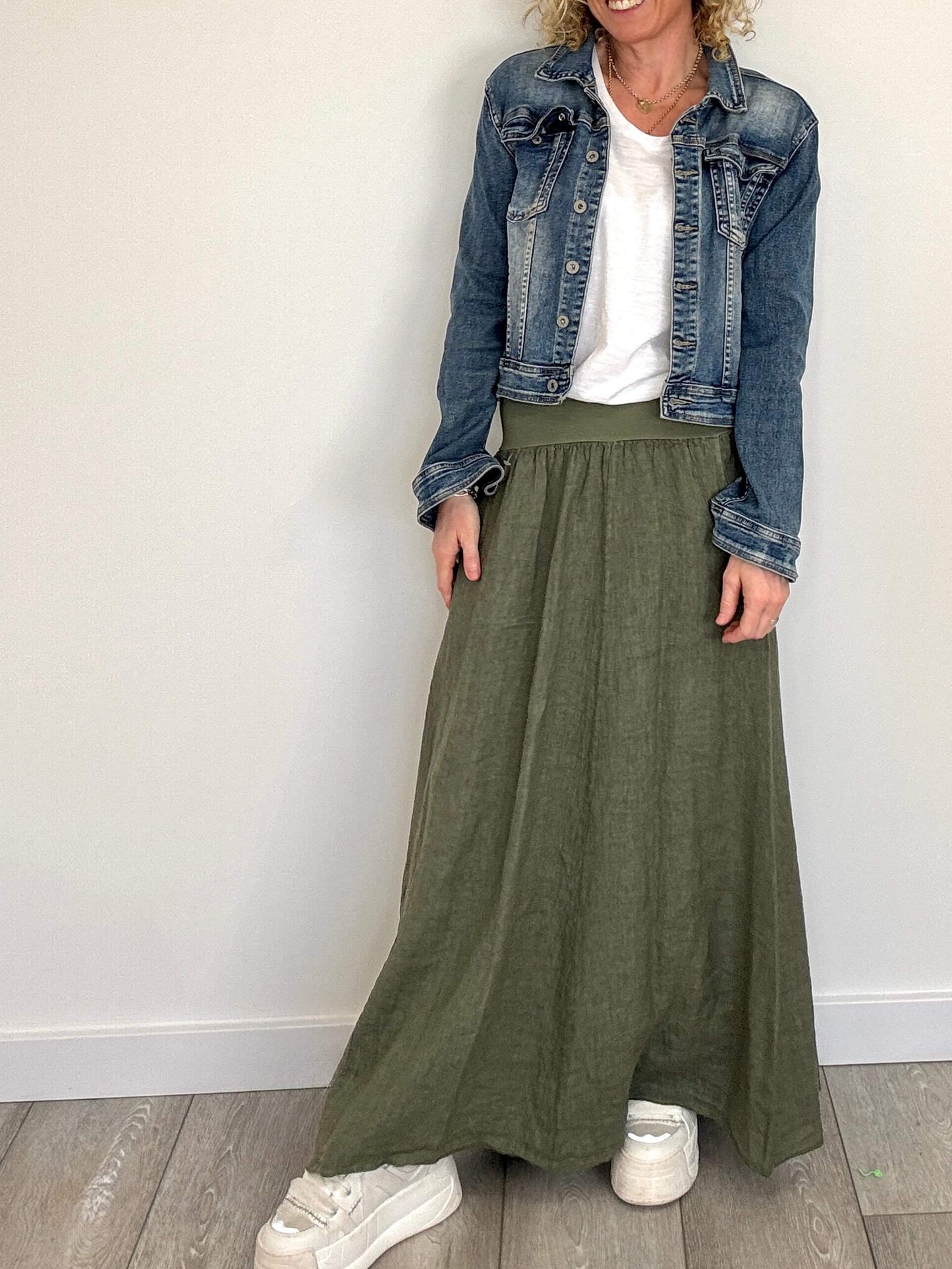 Lilly Maxi Skirt | Khaki