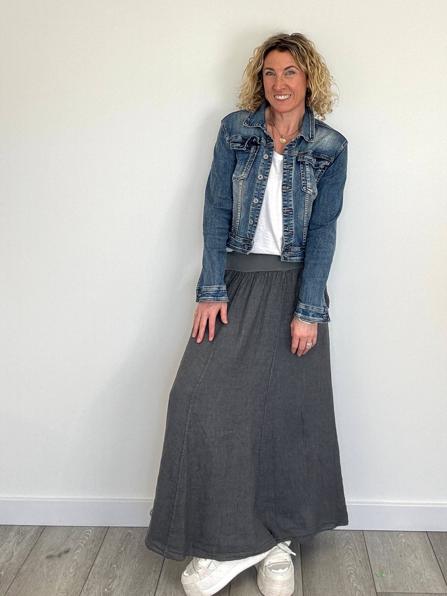 Lilly Maxi Skirt | Slate Grey