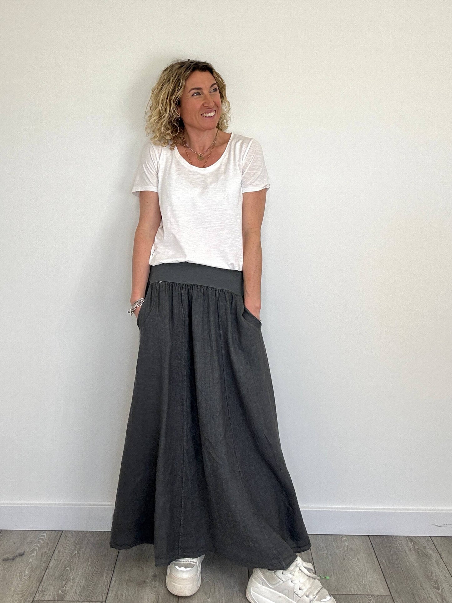 Lilly Maxi Skirt | Slate Grey