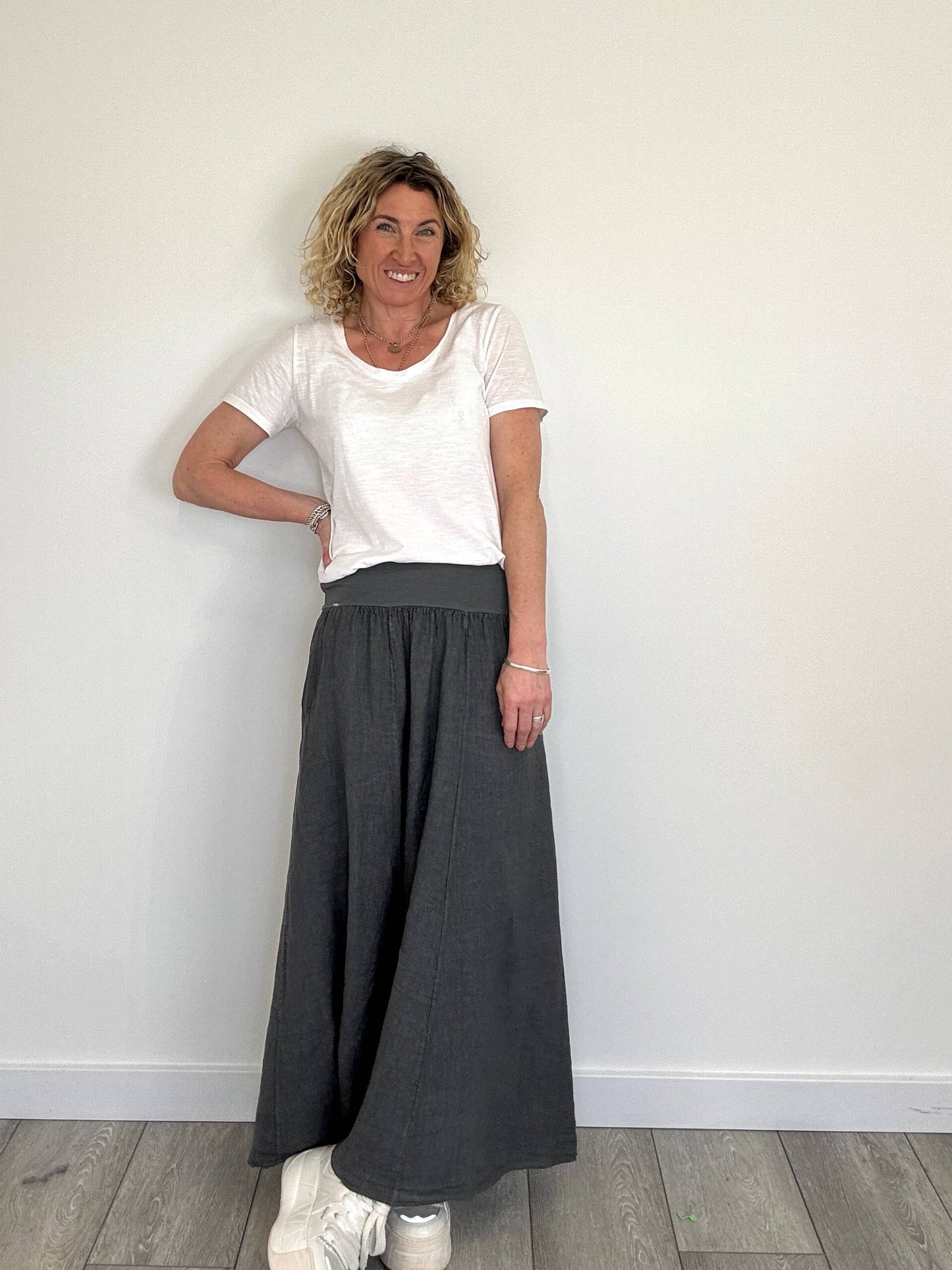Lilly Maxi Skirt | Slate Grey