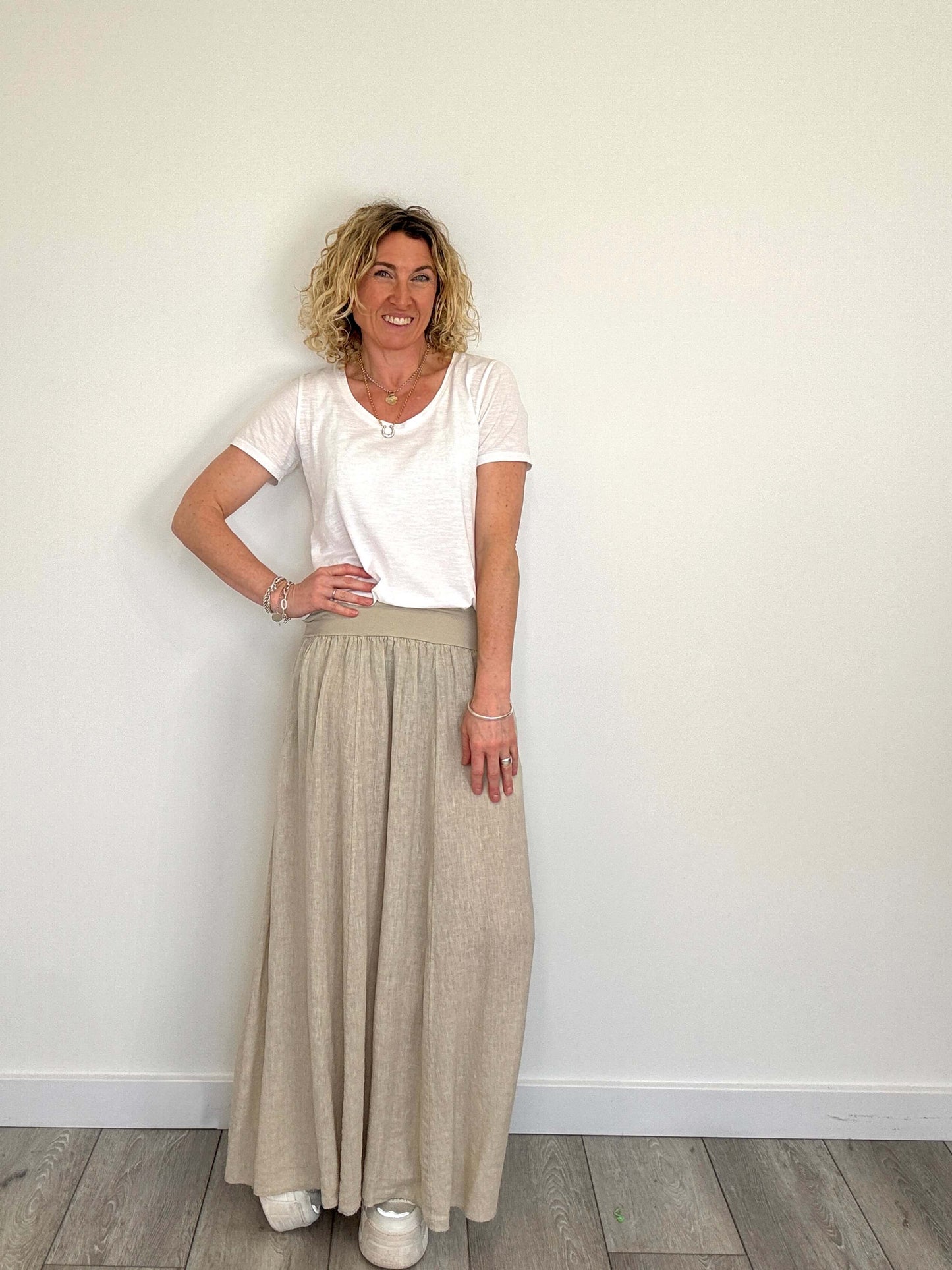 Lilly Maxi Skirt | Stone