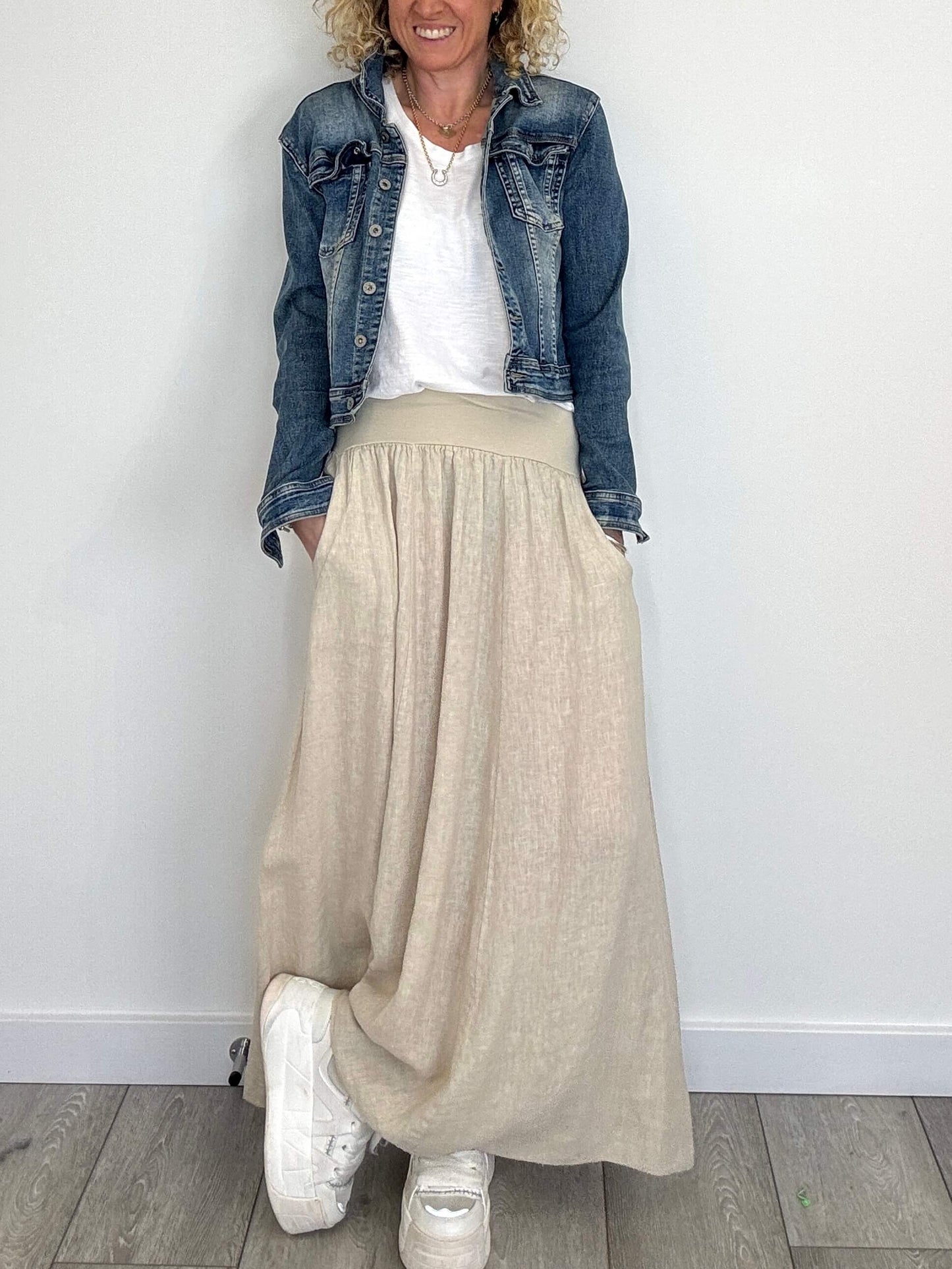 Lilly Maxi Skirt | Stone