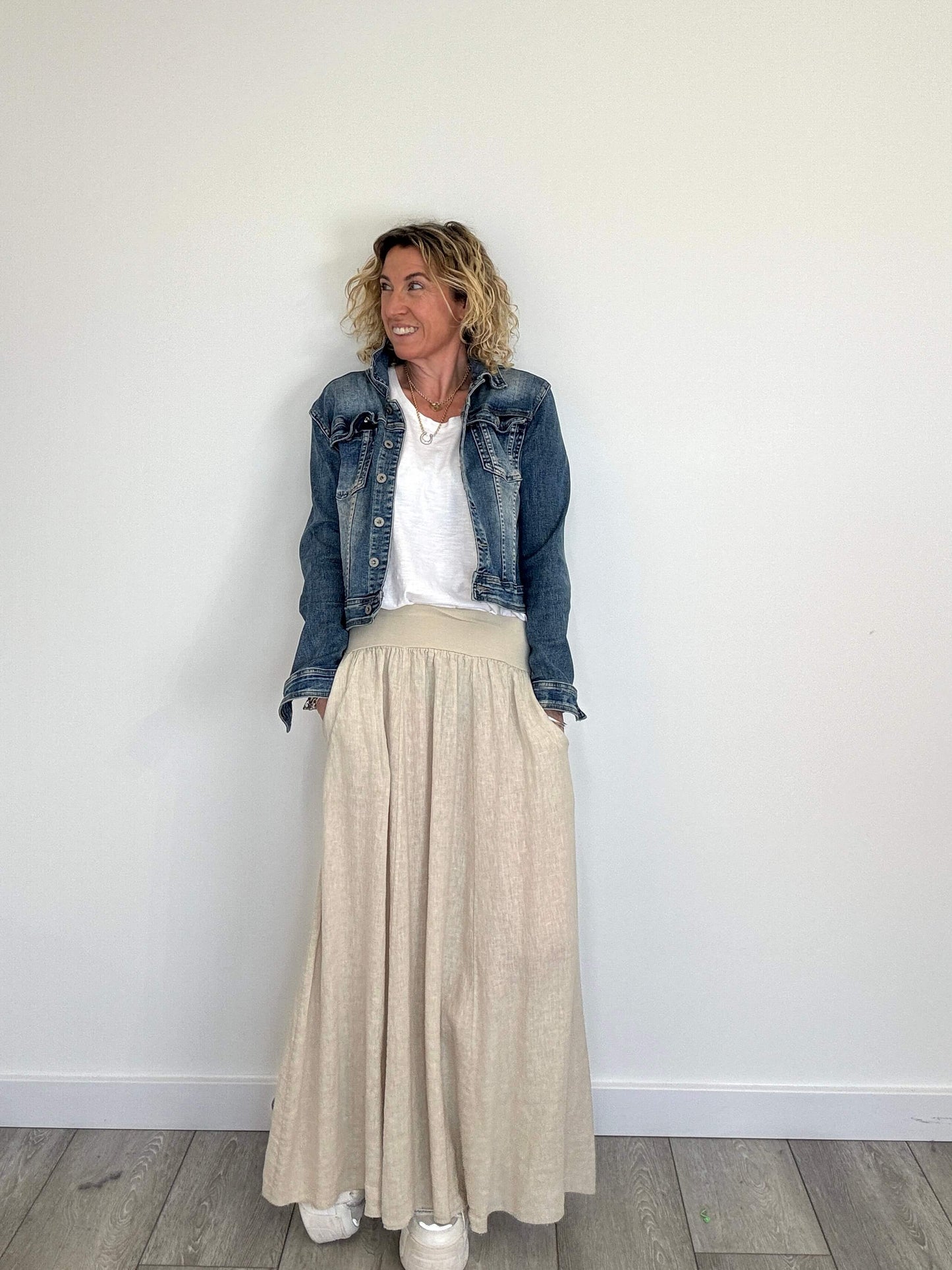 Lilly Maxi Skirt | Stone