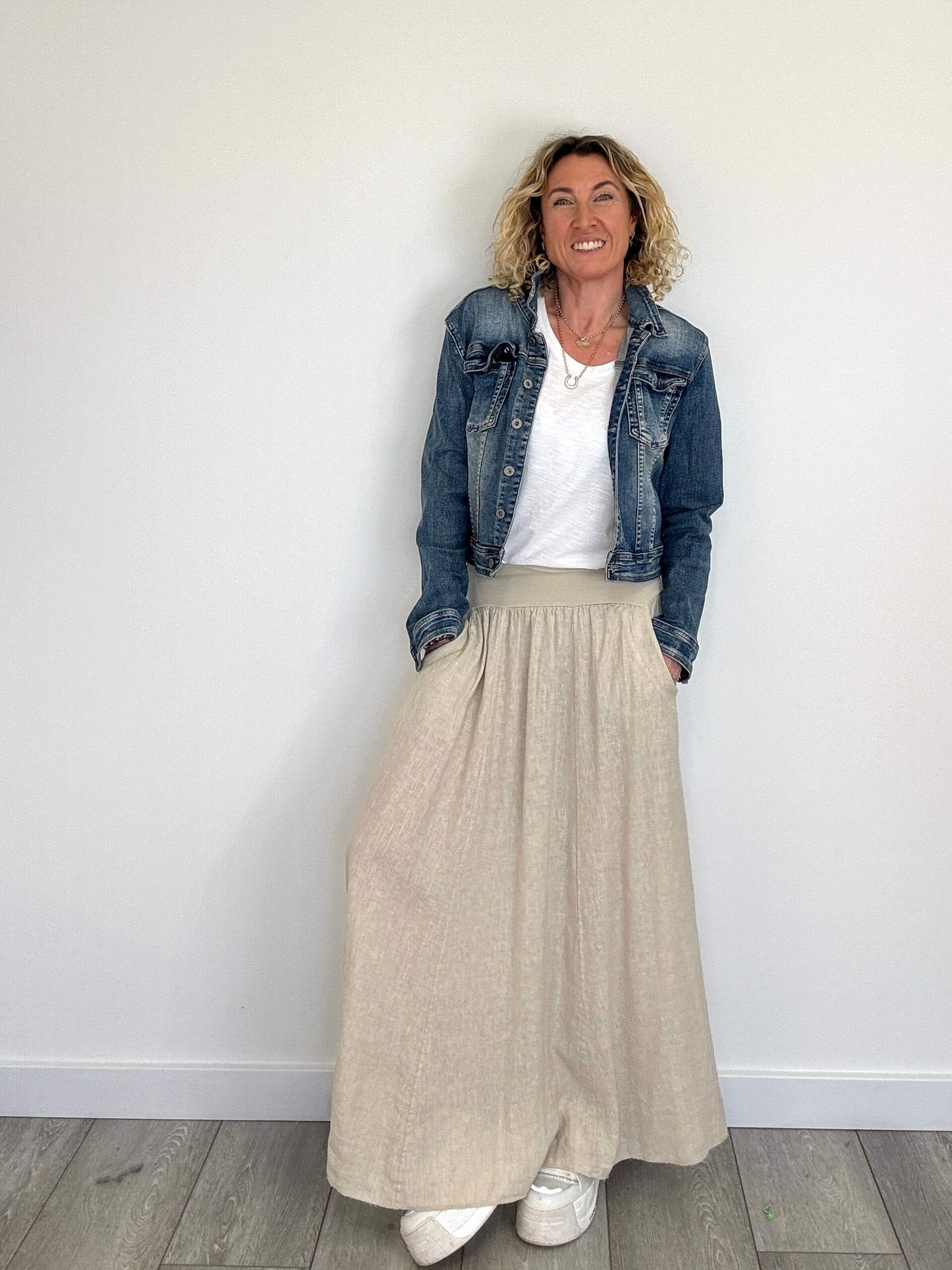 Lilly Maxi Skirt | Stone