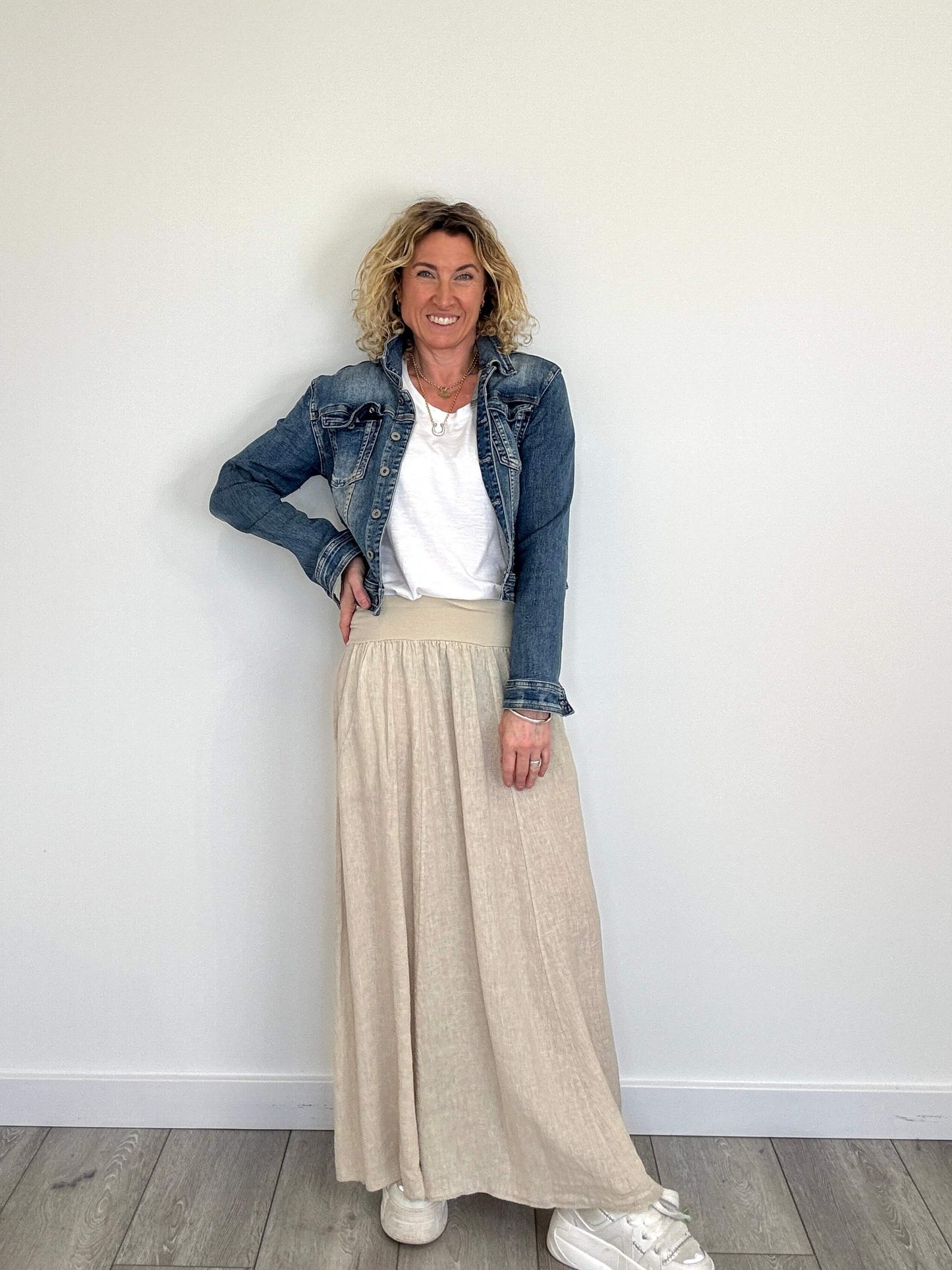 Lilly Maxi Skirt | Stone