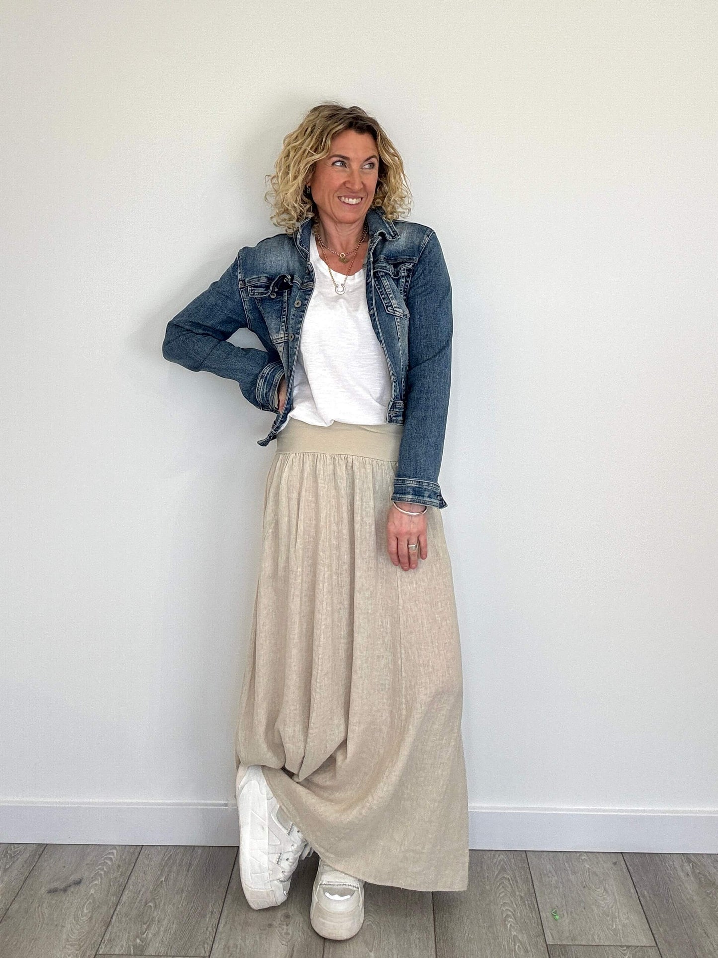 Lilly Maxi Skirt | Stone