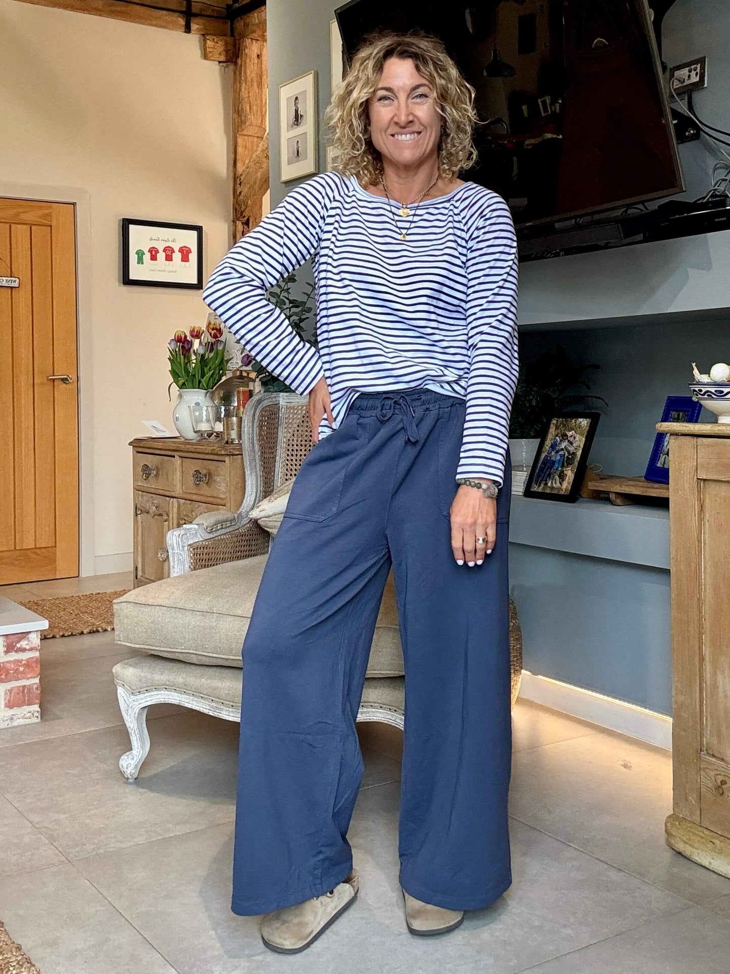 Breton Stripe Slub | Nautical Blue