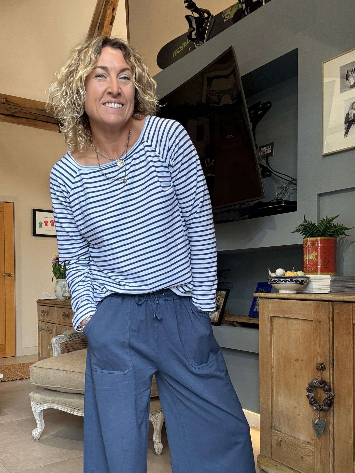 Breton Stripe Slub | Nautical Blue