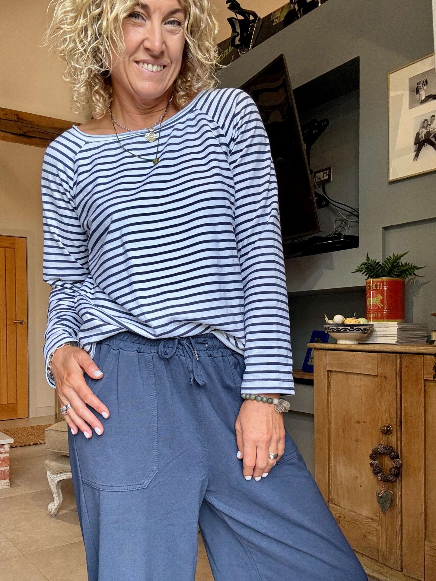 Breton Stripe Slub | Nautical Blue