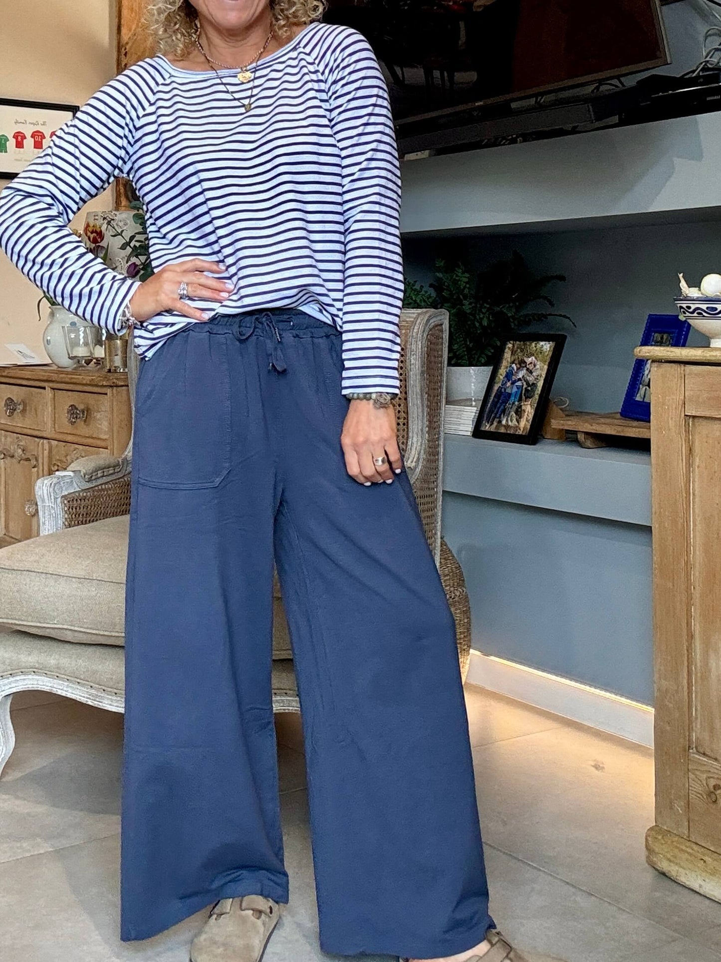Breton Stripe Slub | Nautical Blue