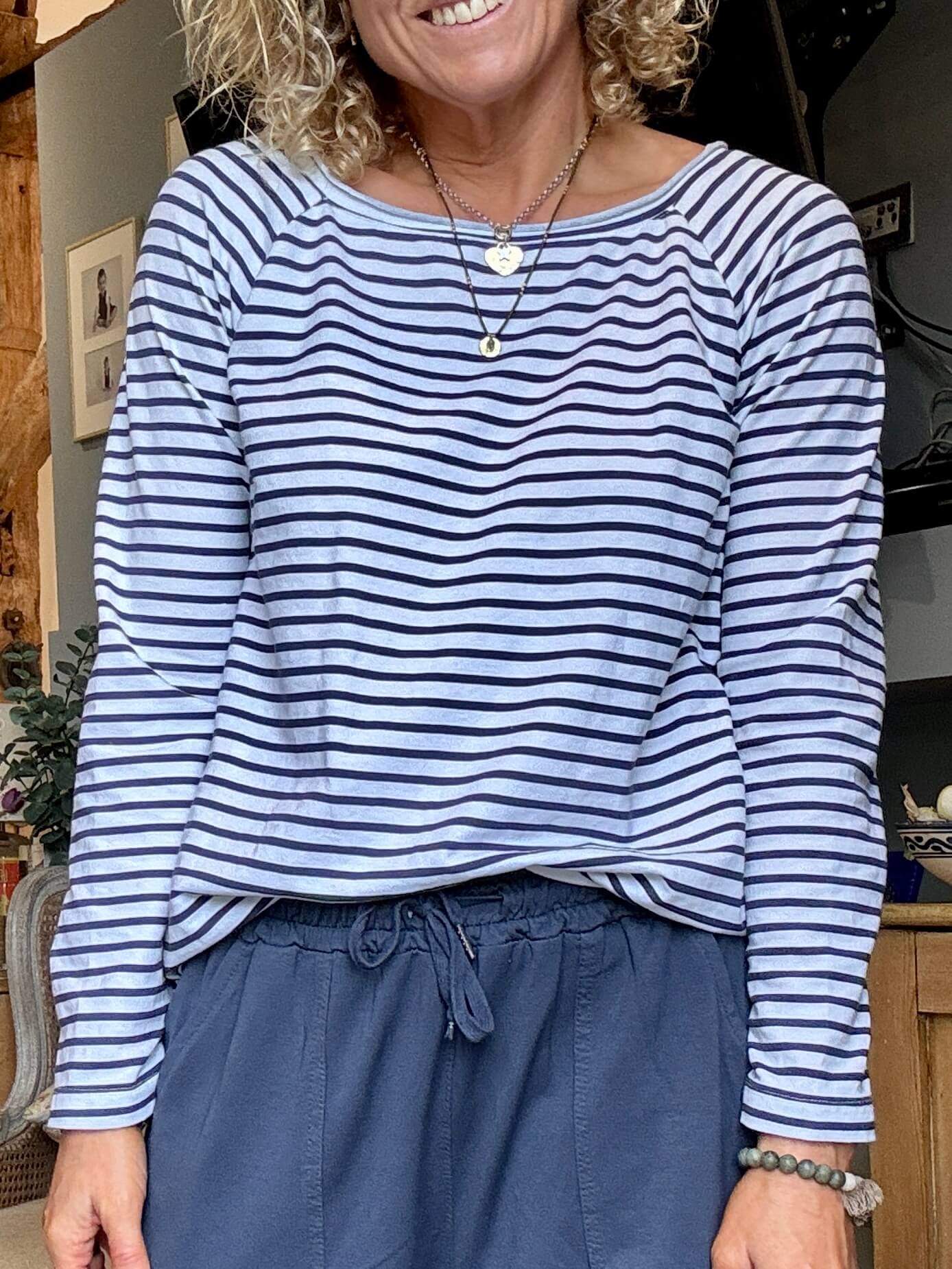 Breton Stripe Slub | Nautical Blue