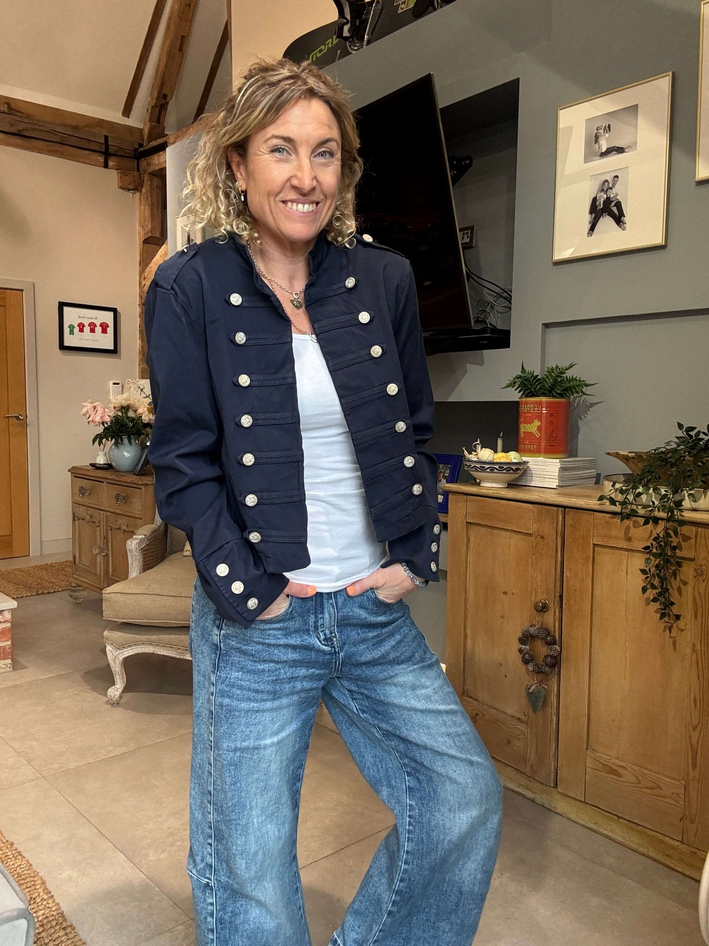 Delta Military Jacket | Navy