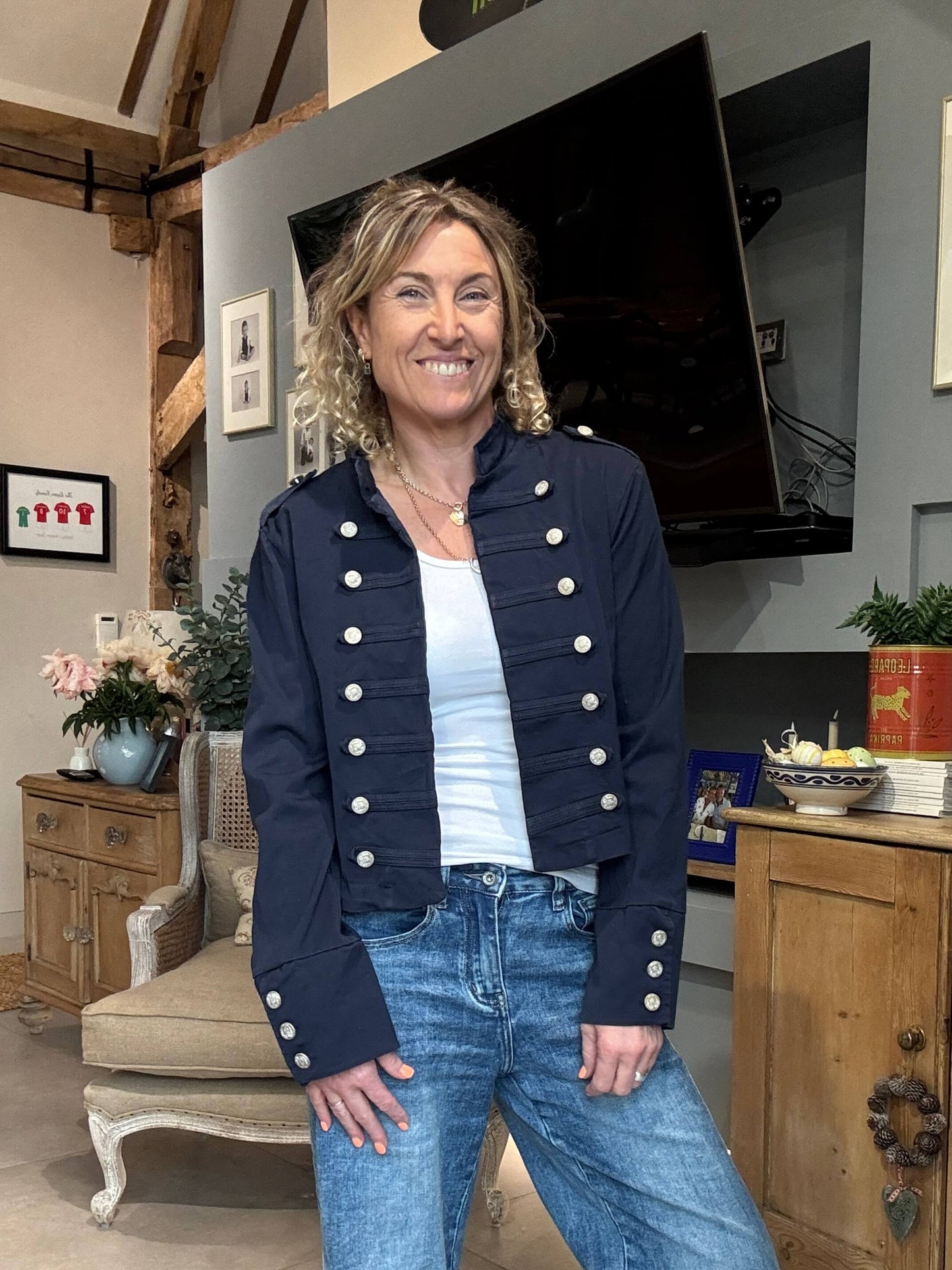 Delta Military Jacket | Navy