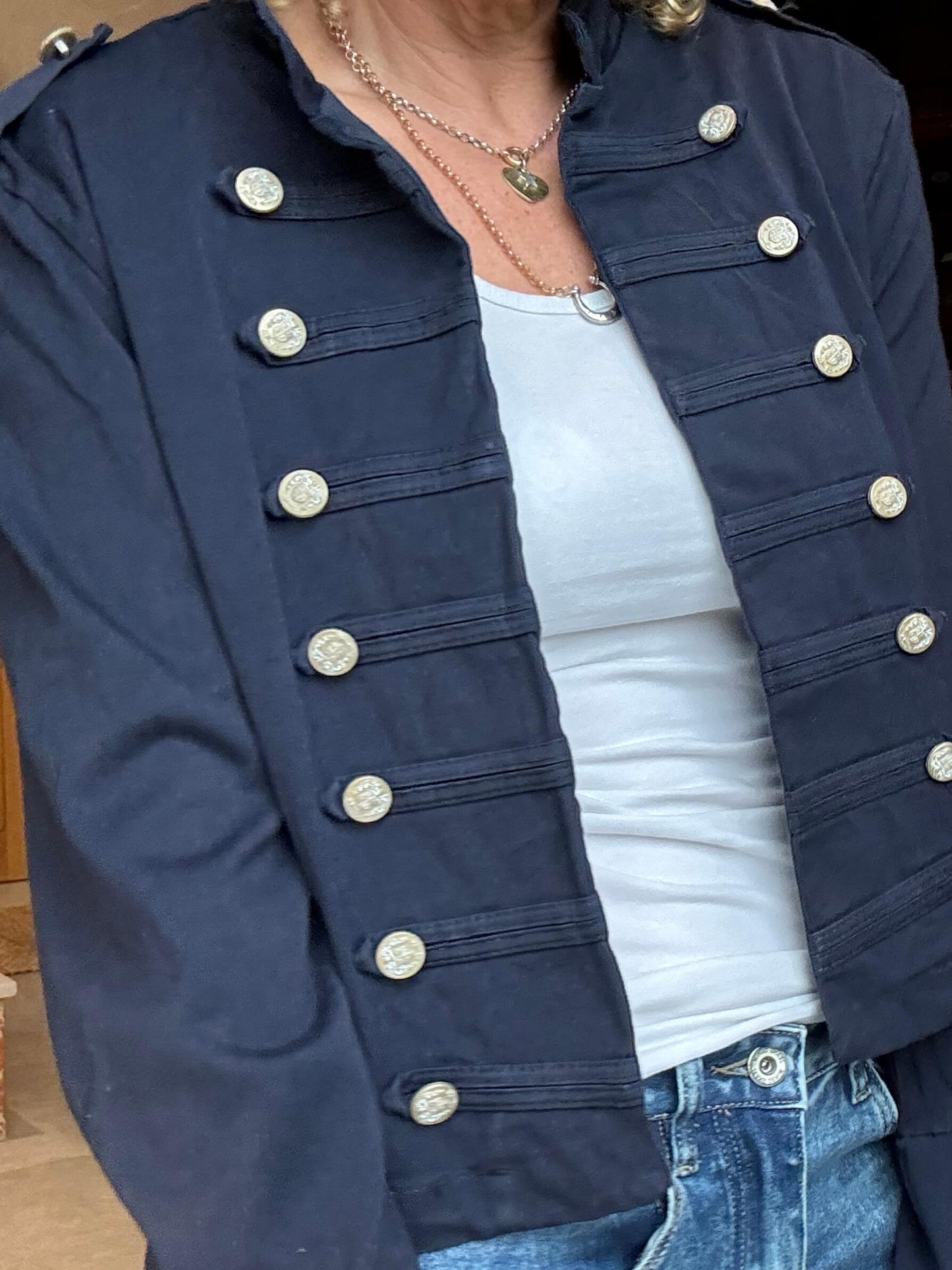 Delta Military Jacket | Navy