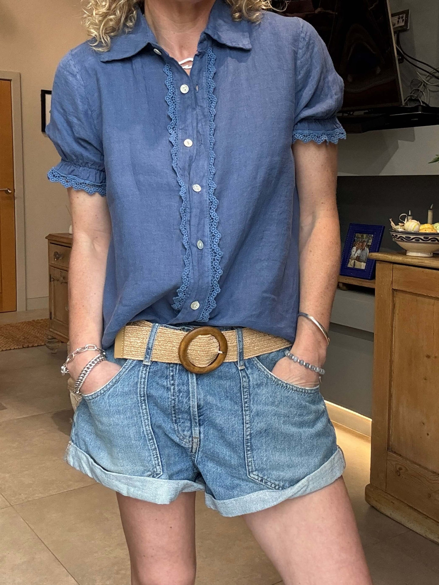Lottie Blouse | Cornflower Blue