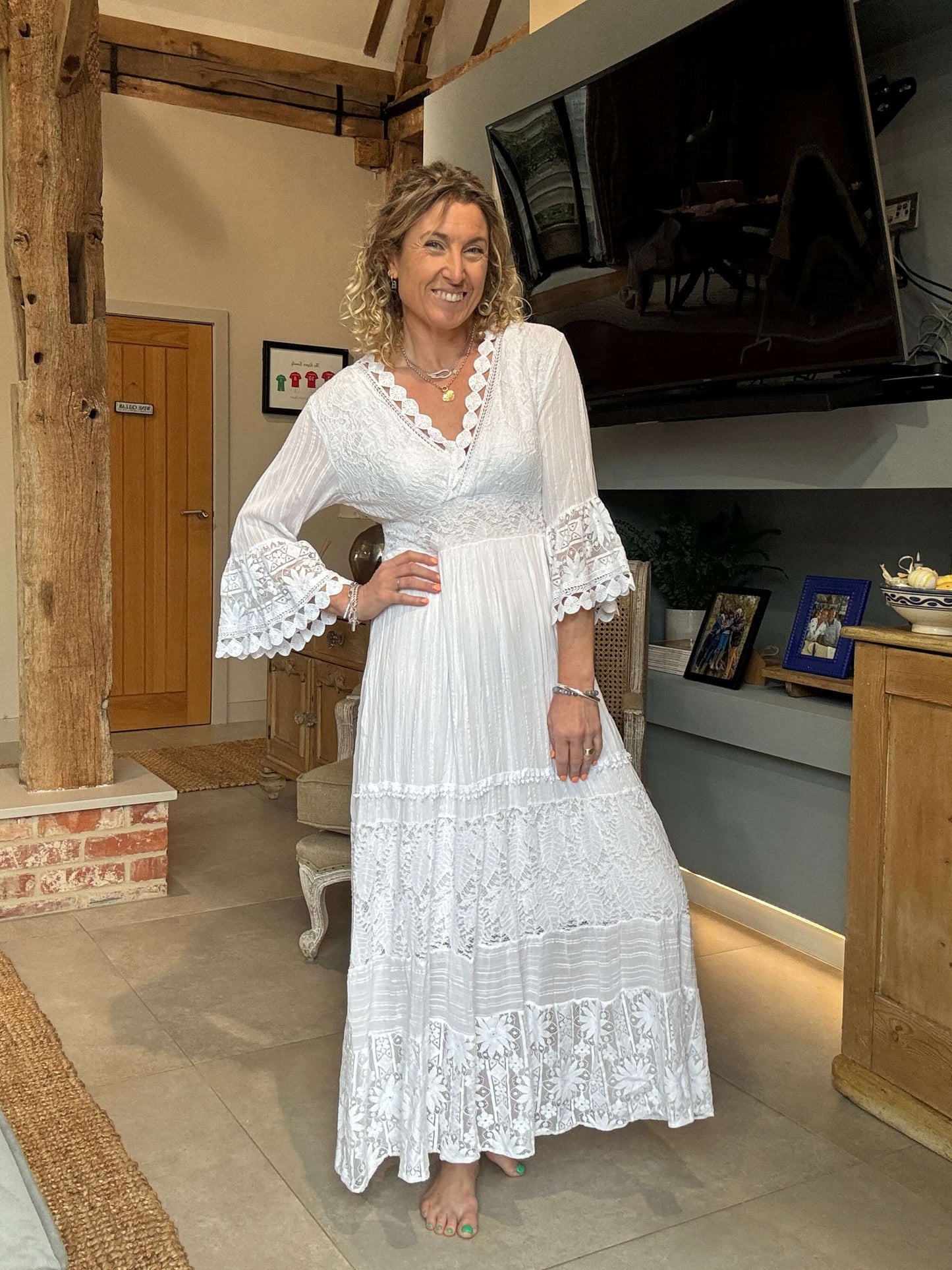 Santorini Dress | White