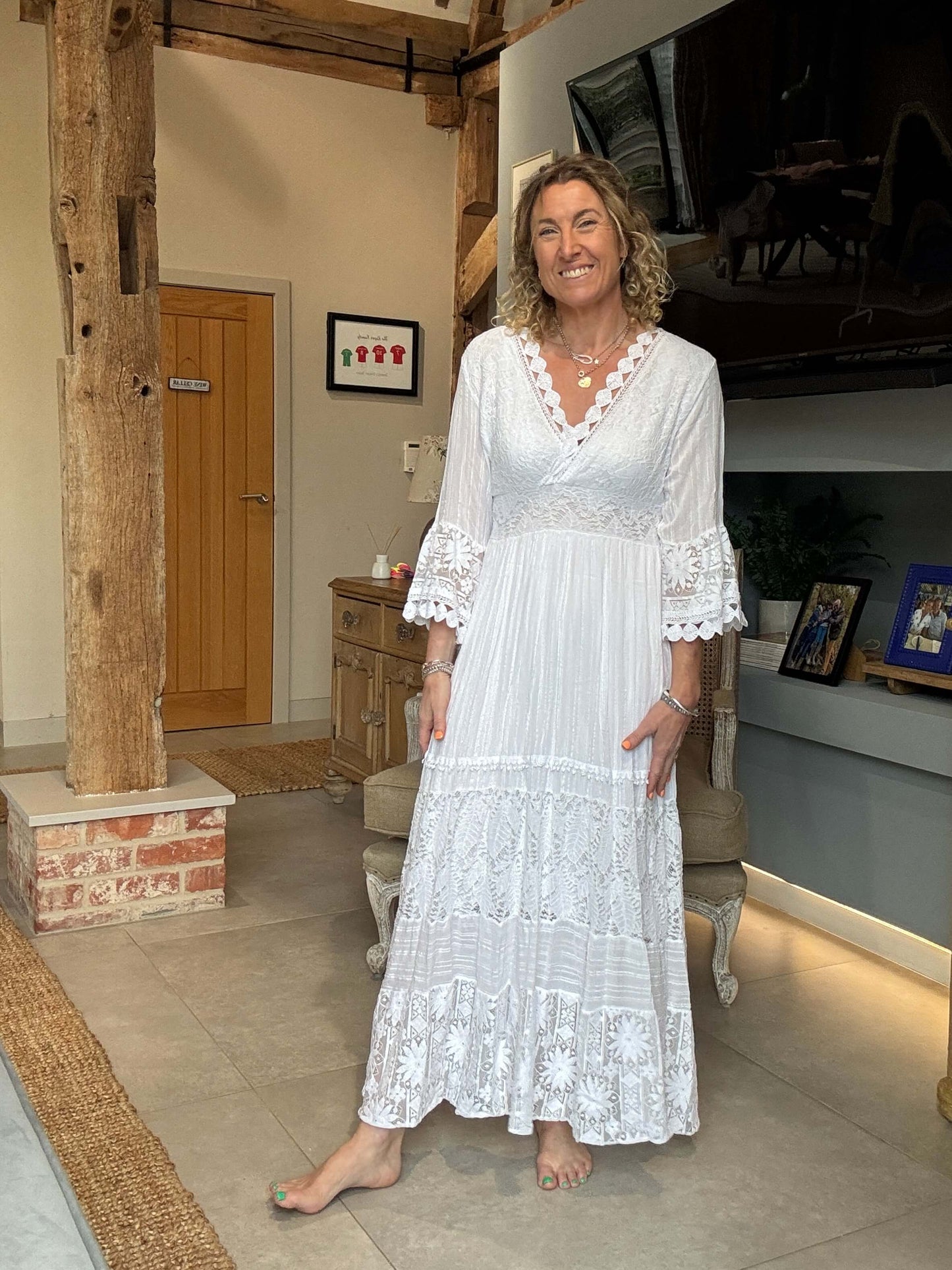 Santorini Dress | White