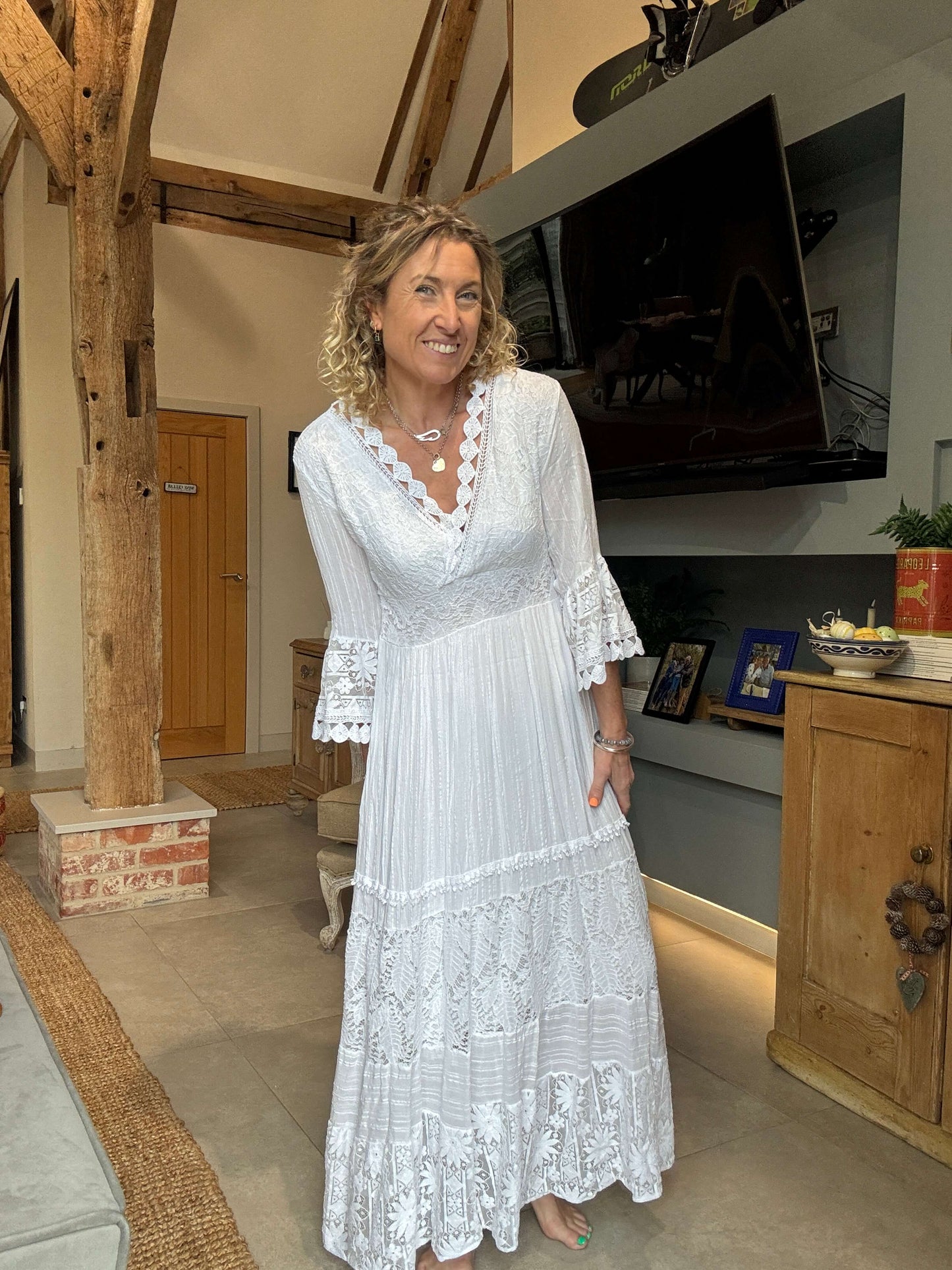 Santorini Dress | White