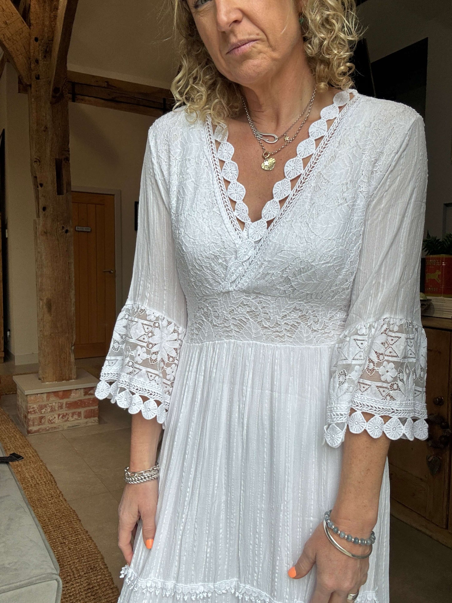 Santorini Dress | White