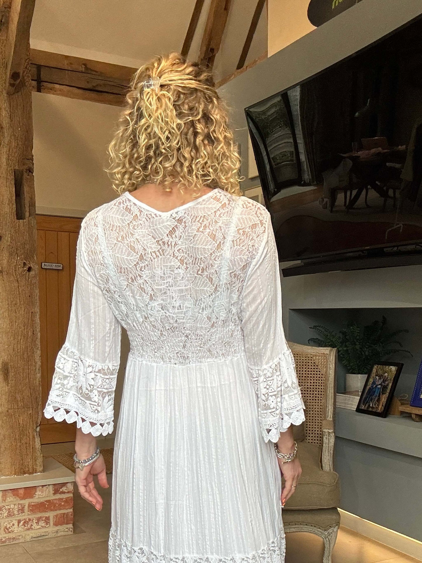 Santorini Dress | White