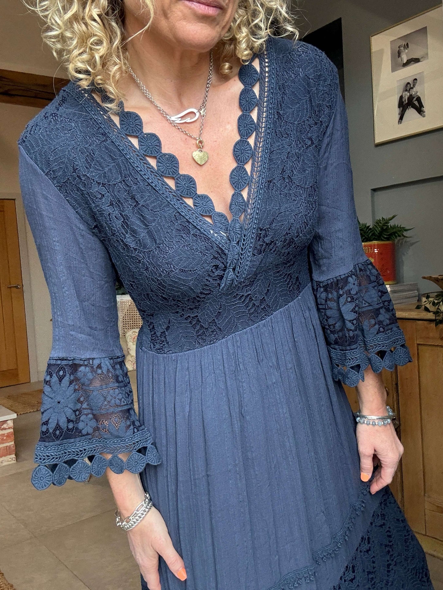Santorini Dress | Navy