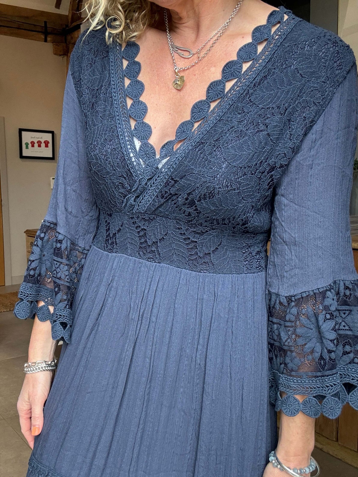 Santorini Dress | Navy
