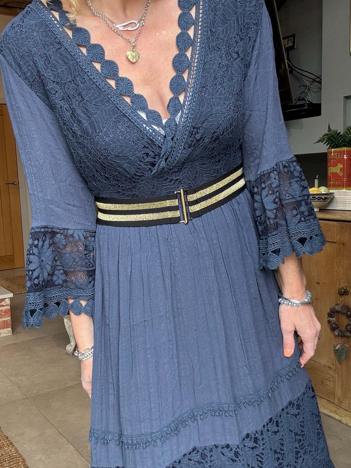 Santorini Dress | Navy