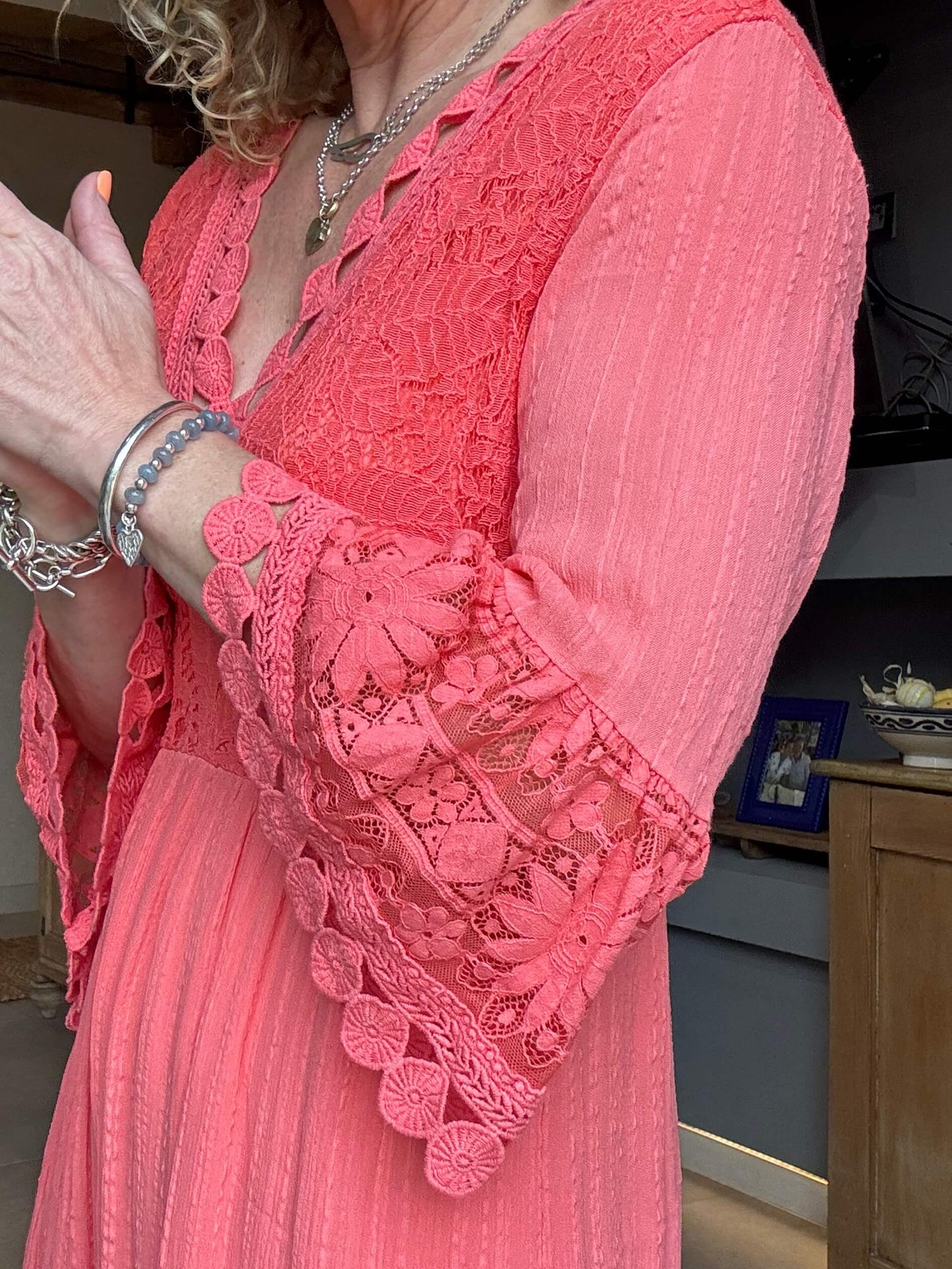 Santorini Dress | Coral