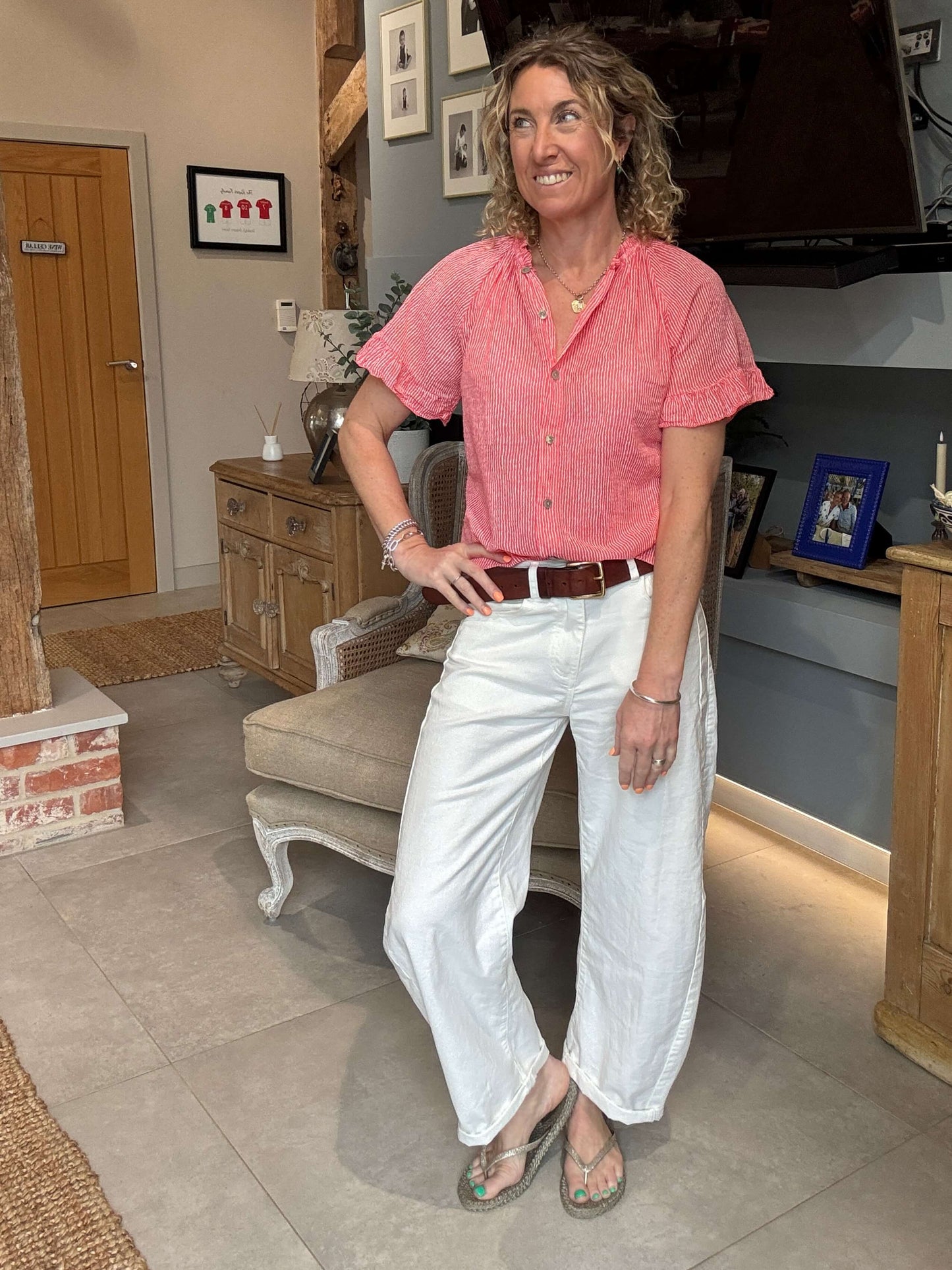 Regatta Blouse | Coral
