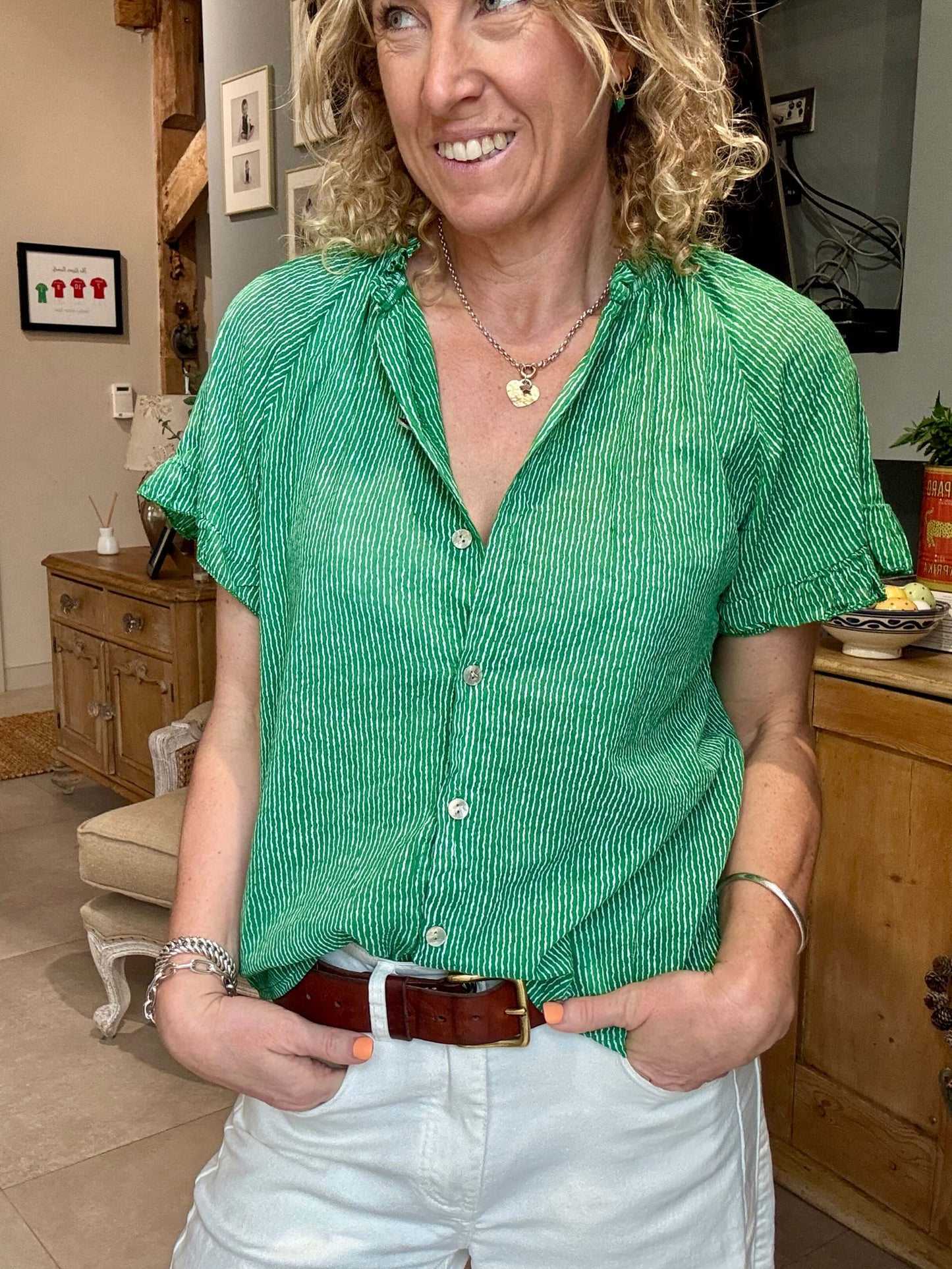 Regatta Blouse | Botanical Green