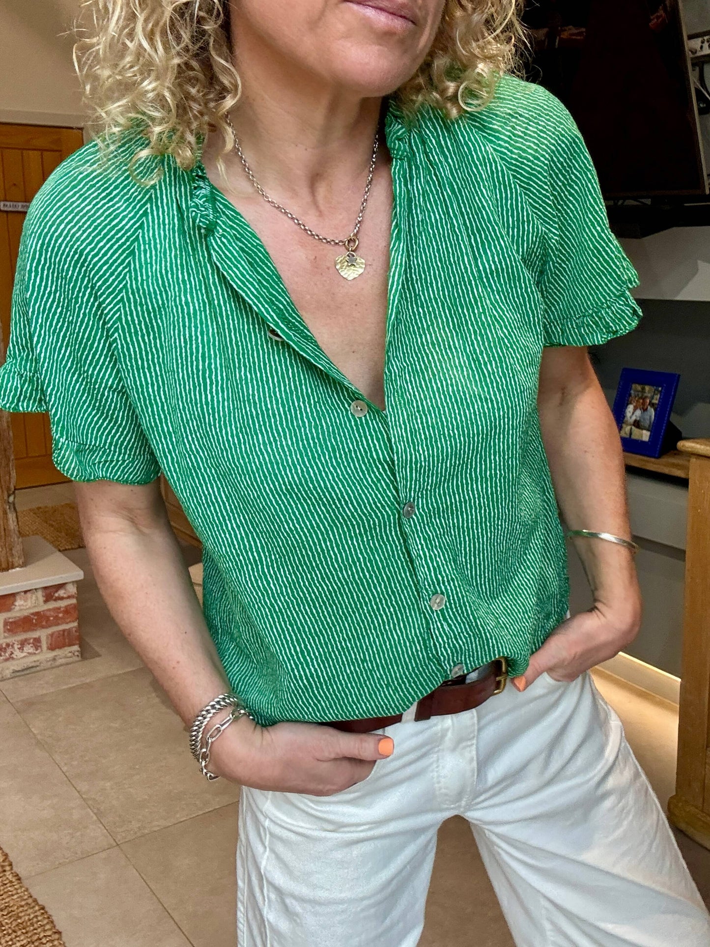 Regatta Blouse | Botanical Green