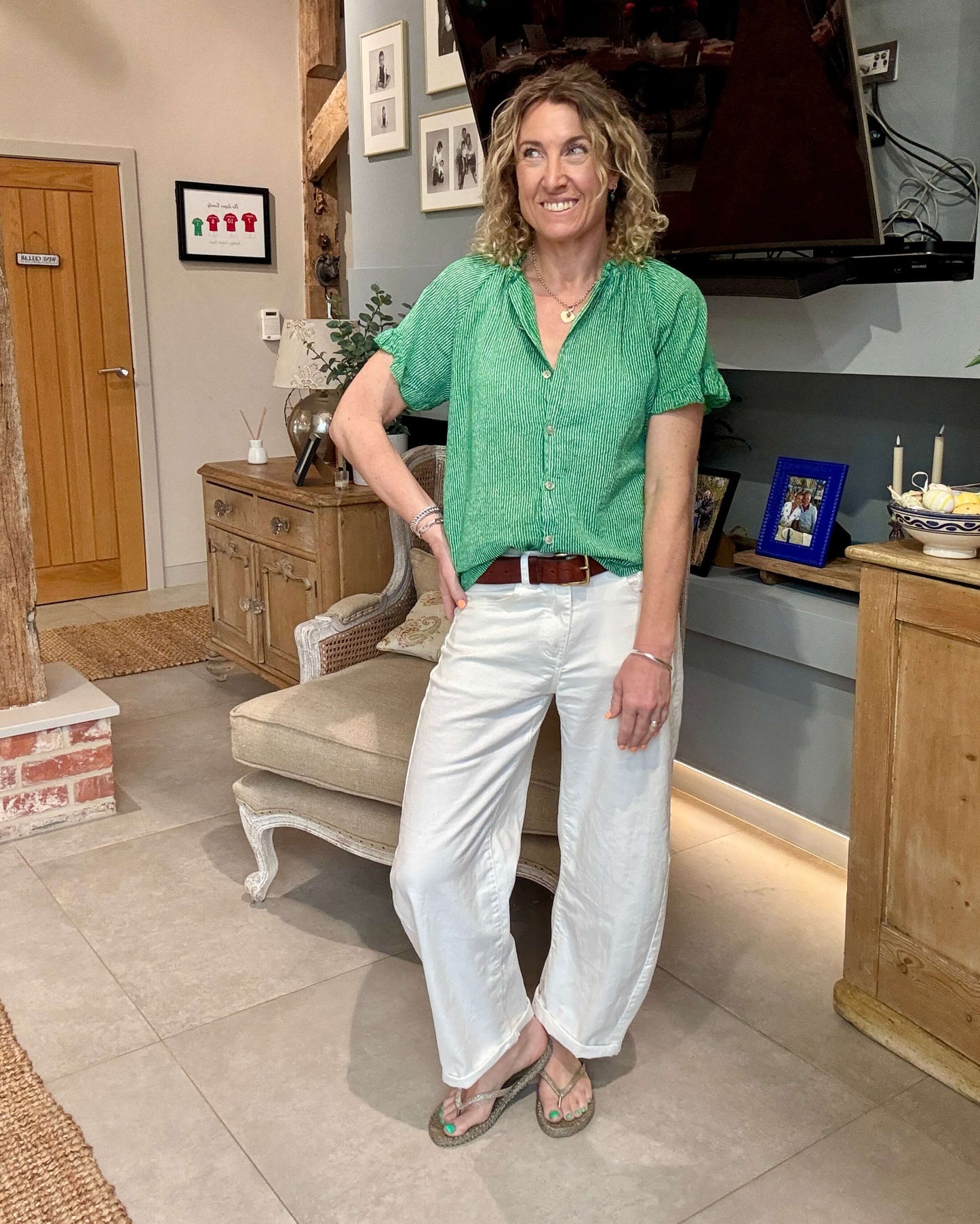 Regatta Blouse | Botanical Green
