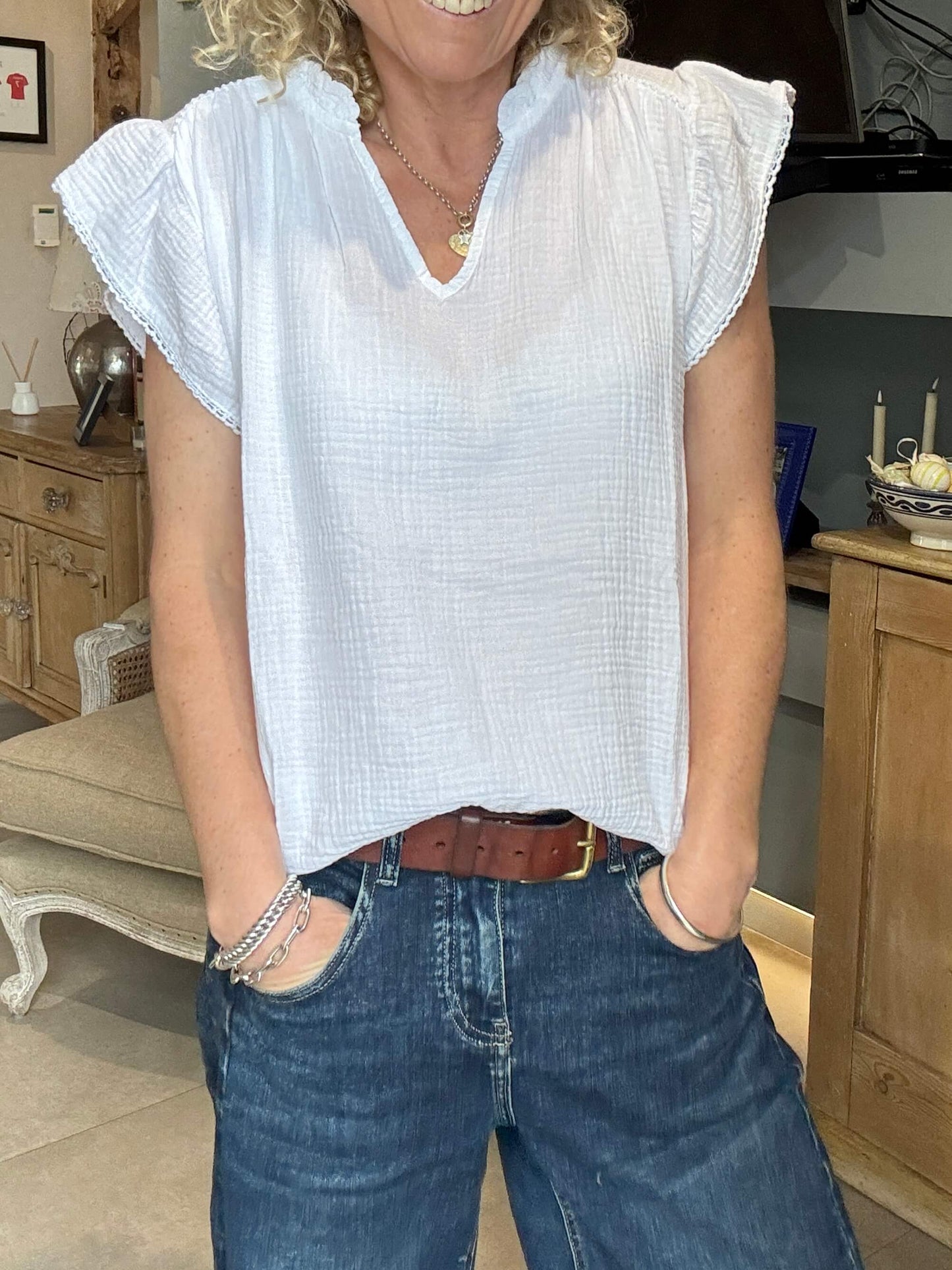 Nula Blouse | White