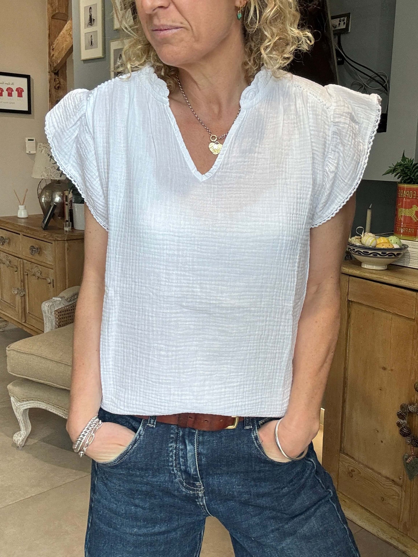 Nula Blouse | White