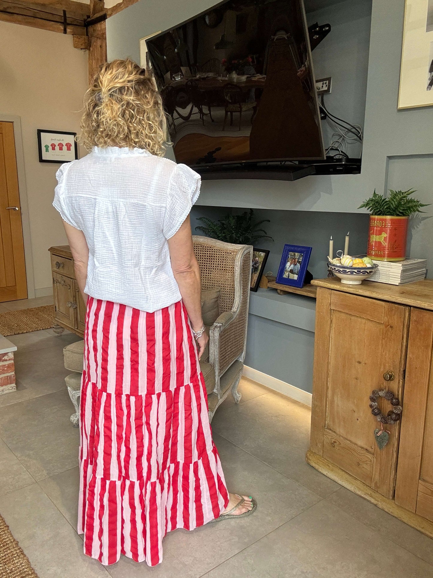 Candy Stripe Maxi Skirt
