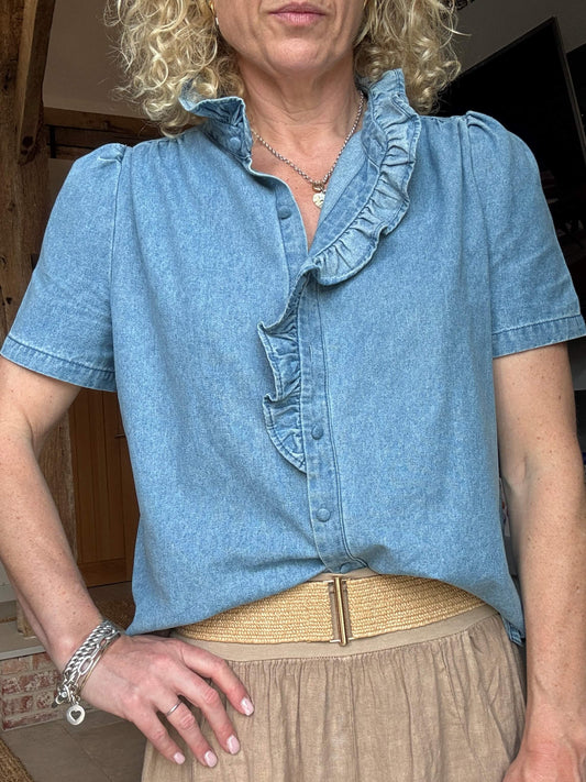 Raffia Bar Buckle Belt | Natural