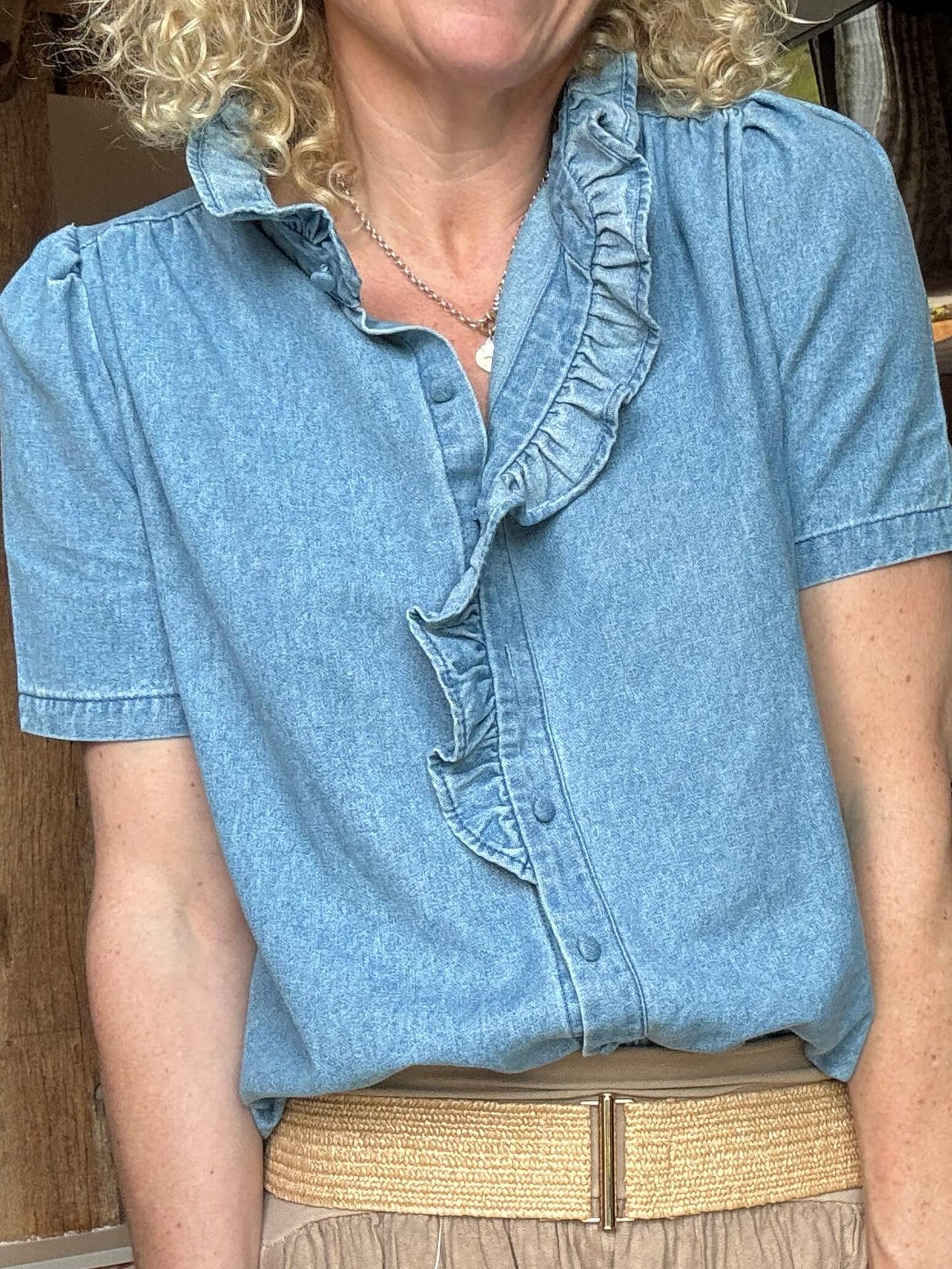 Raffia Bar Buckle Belt | Natural