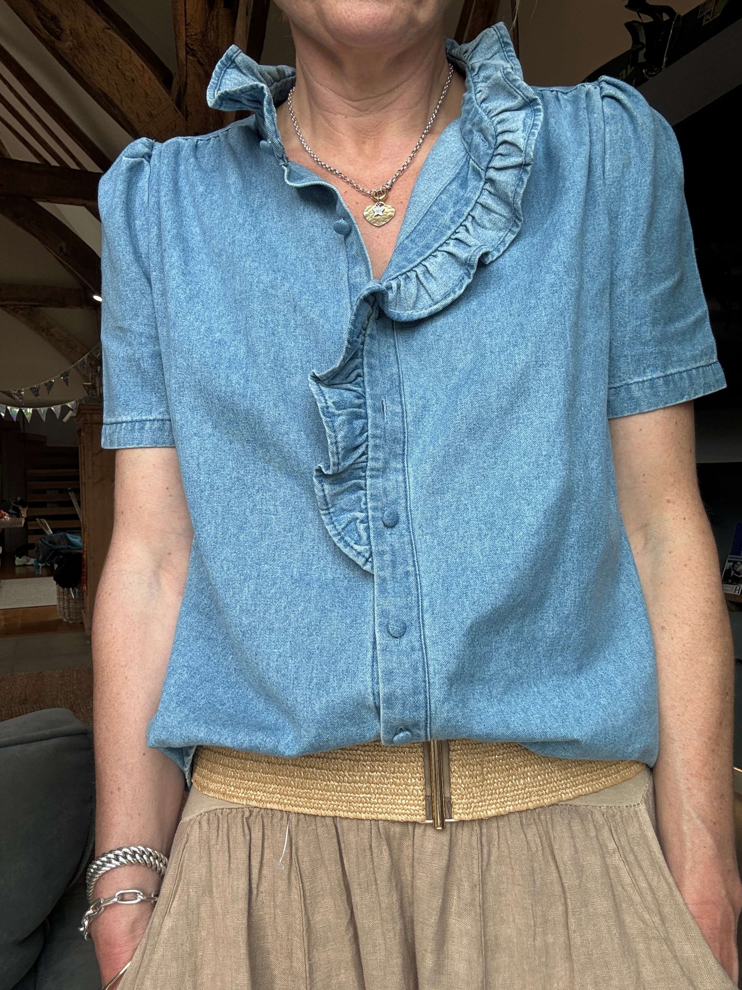 Shirley Denim Blouse