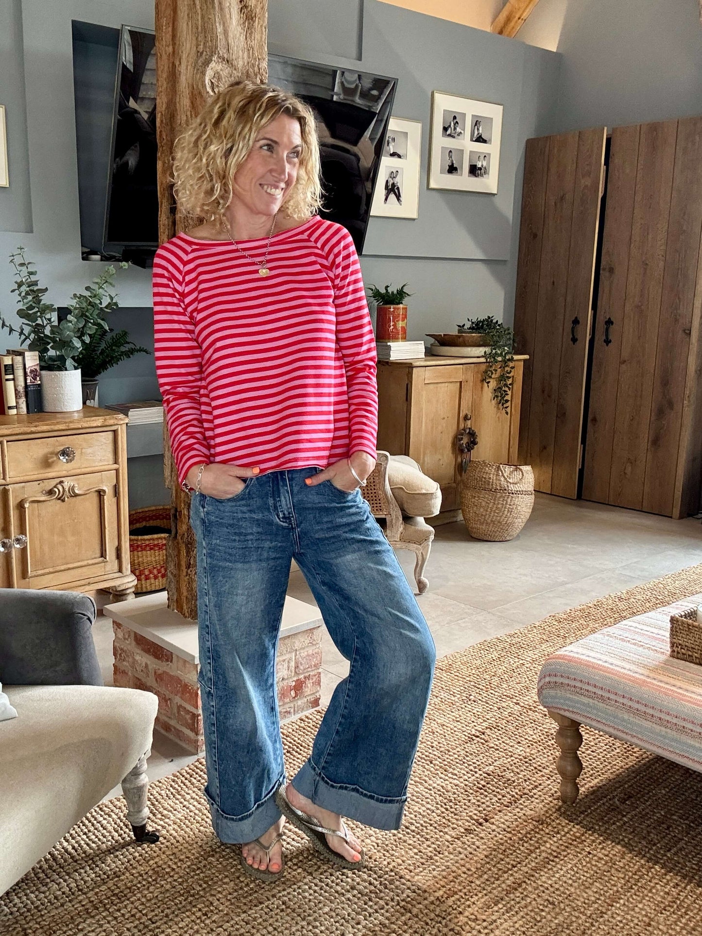Breton Stripe Slub | Seaside Sorbet