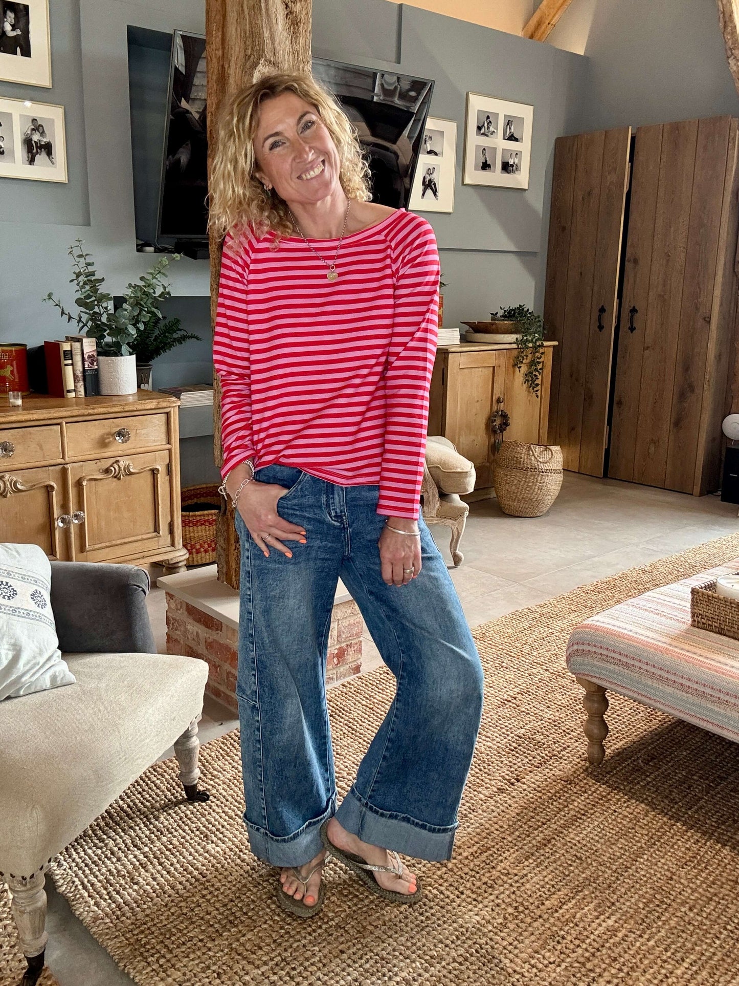 Breton Stripe Slub | Seaside Sorbet