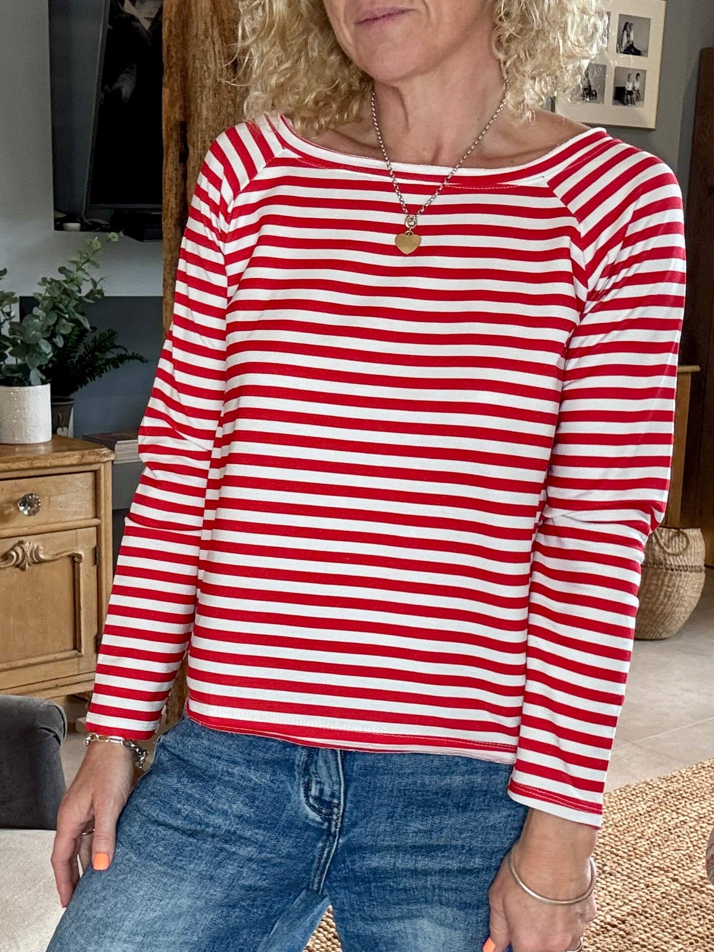 Breton Stripe Slub | Cornish Red