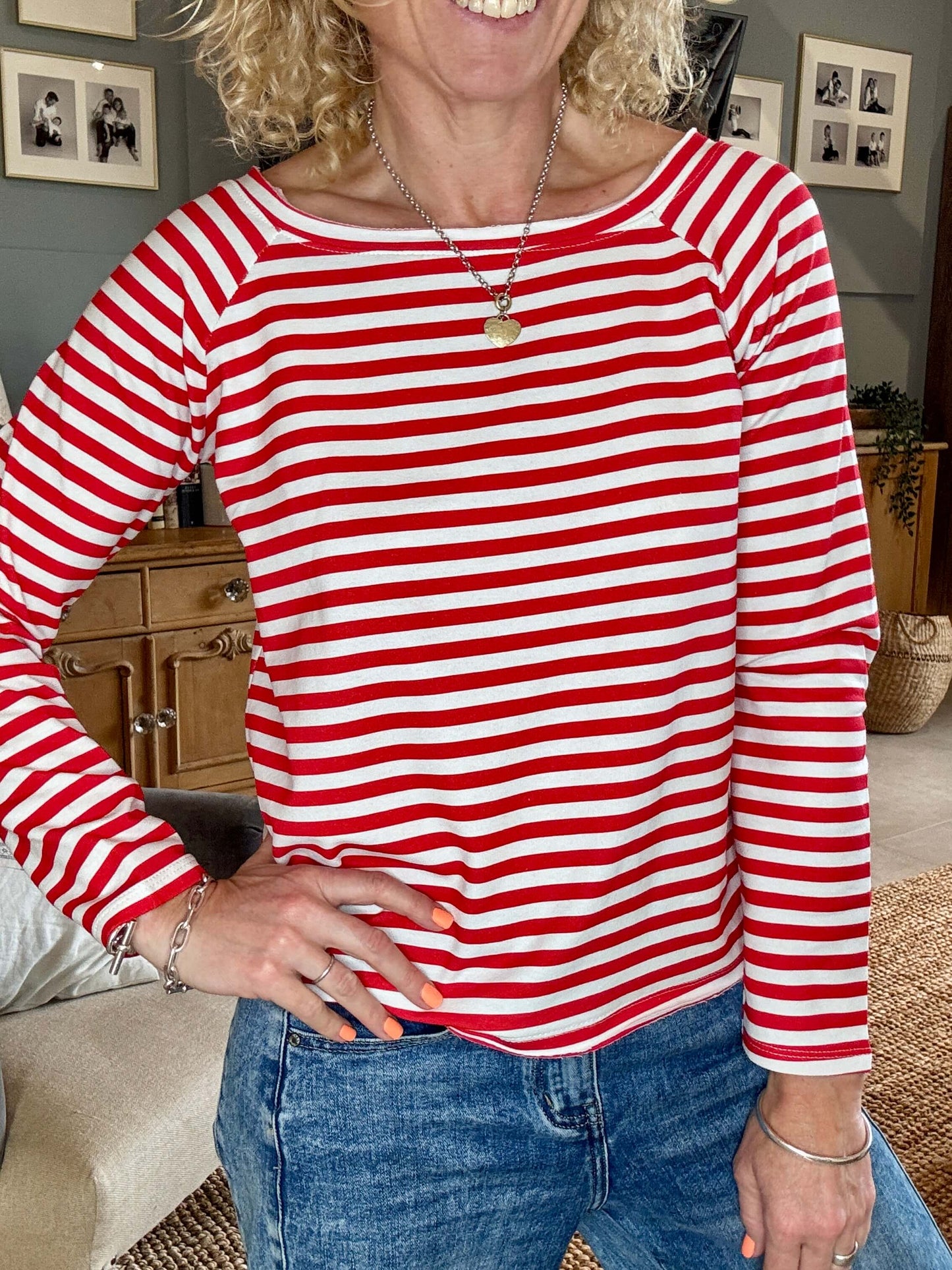 Breton Stripe Slub | Cornish Red
